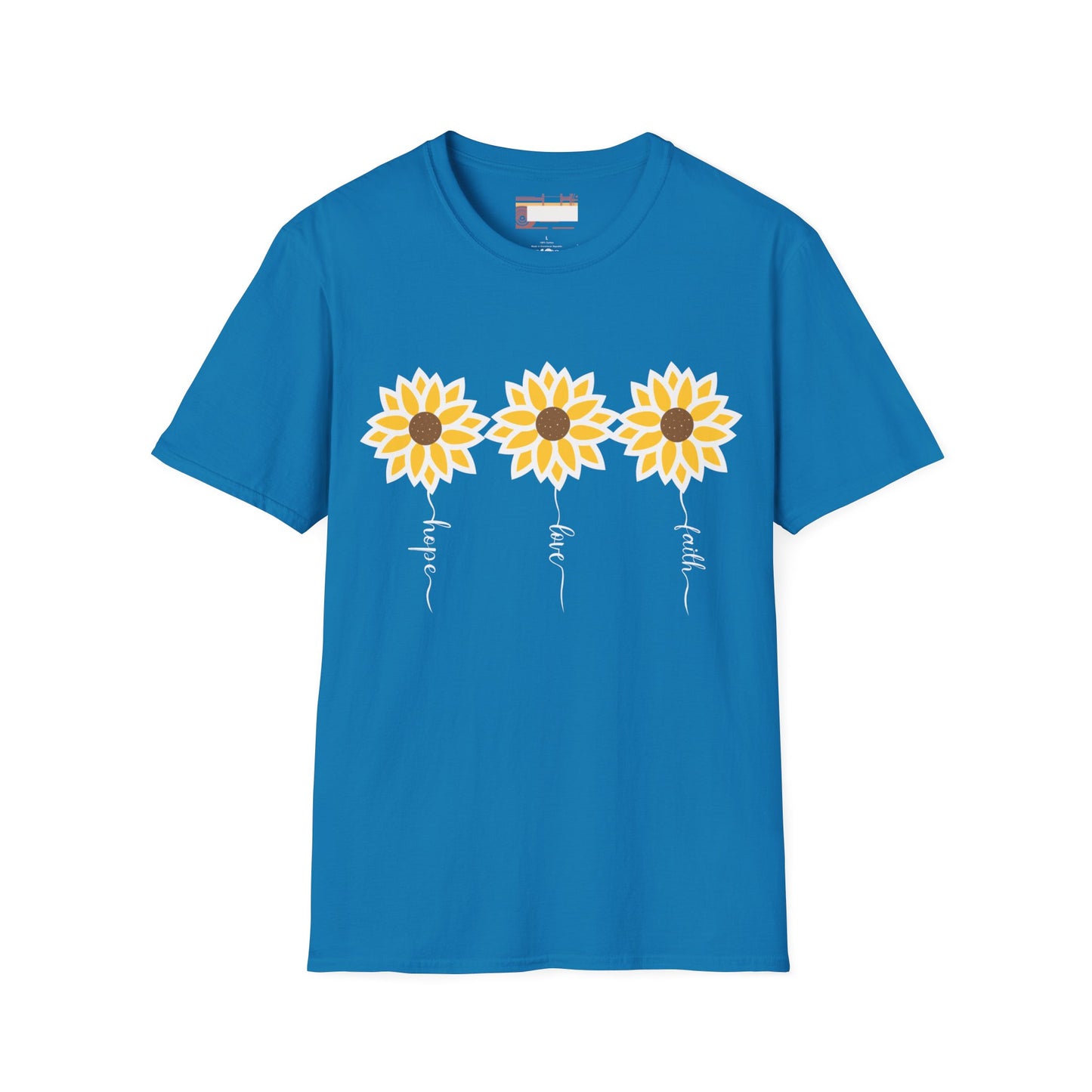 Graphic Christian Bible Gospel Unisex Comfort T-shirt, Wild Flower Christian Faith Quote Graphic Design Tees