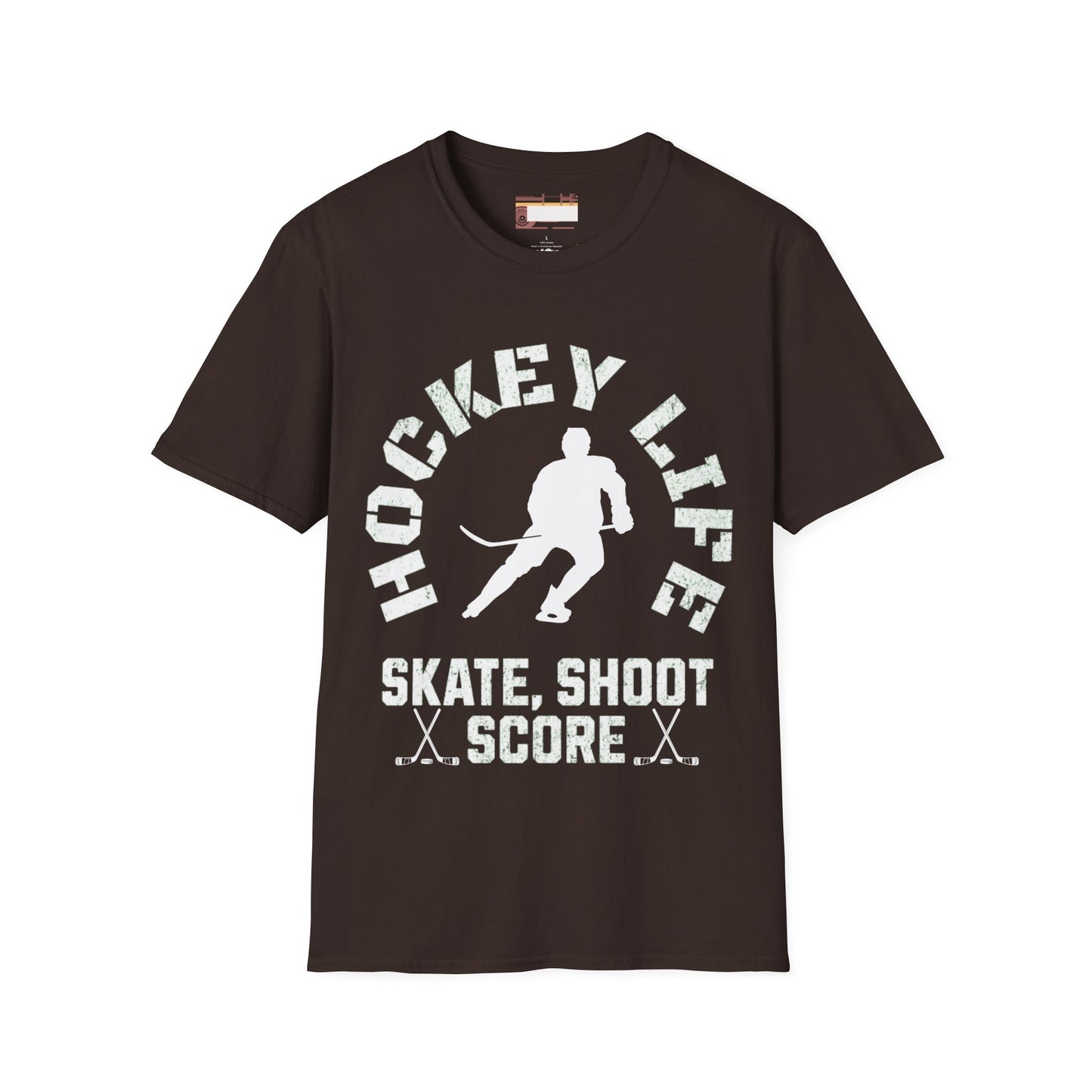 Graphic Hockey Player Unisex Comfort Styled T-shirts