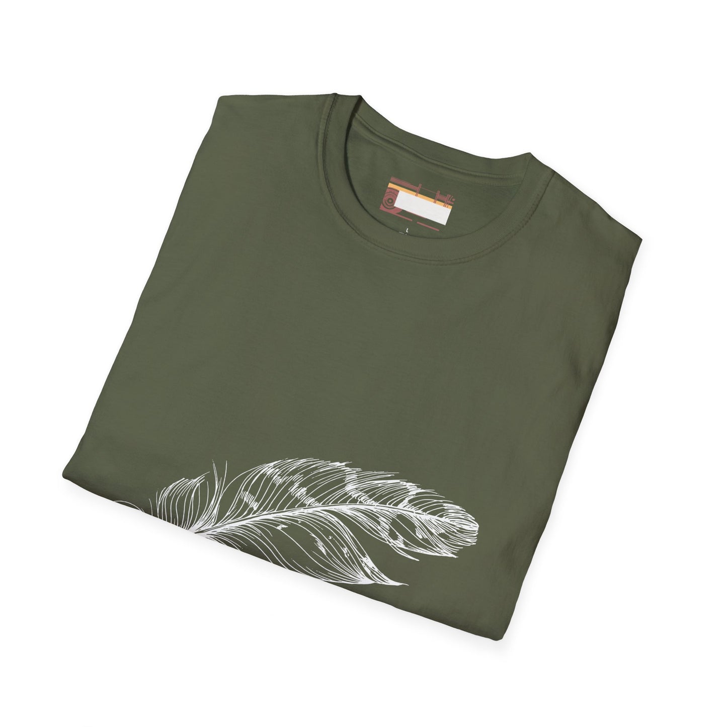 Bird Feather Designed Graphic Comfort Unisex T-shirt