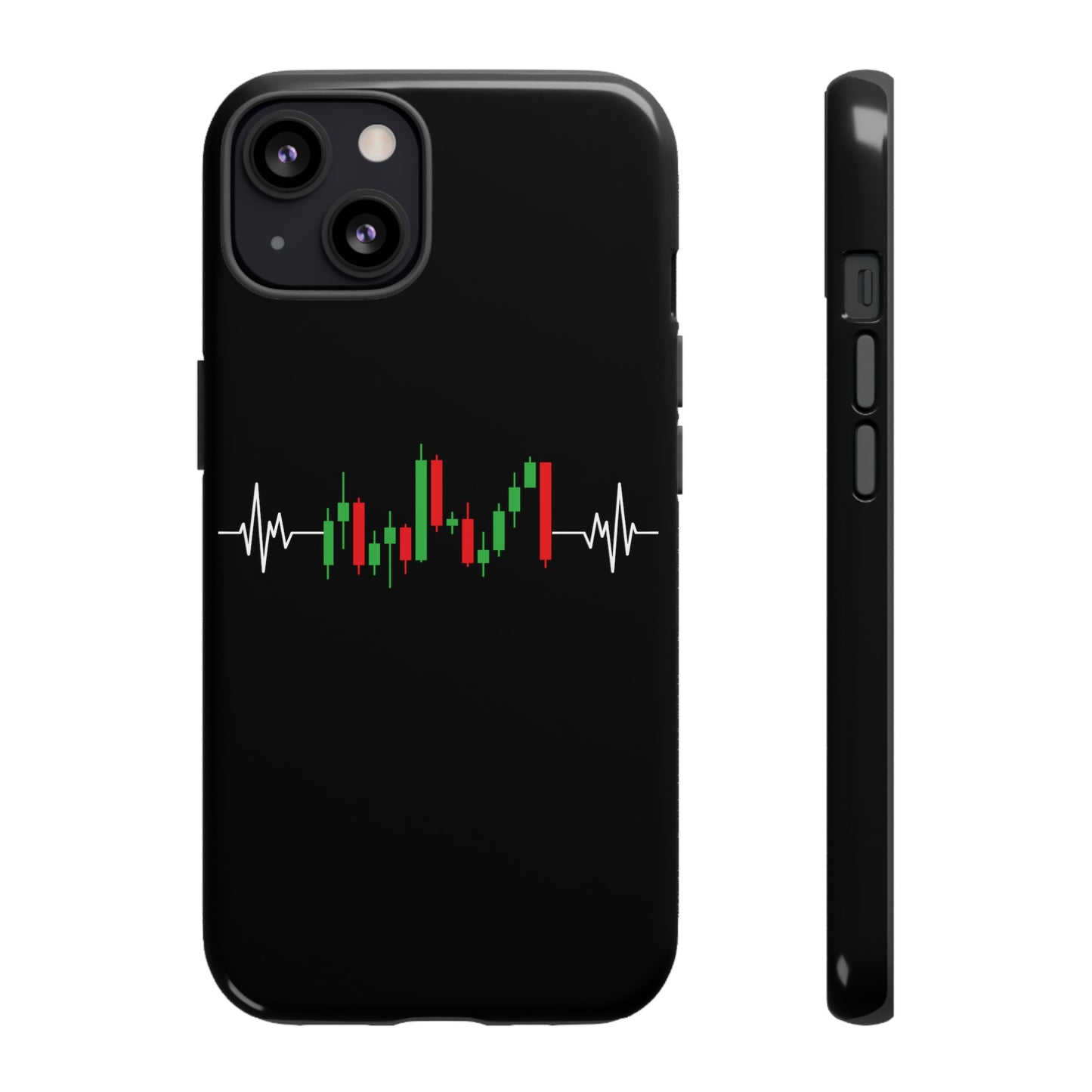 Bearish And Bullish Chart Candles (Stock Market) iPhone Case