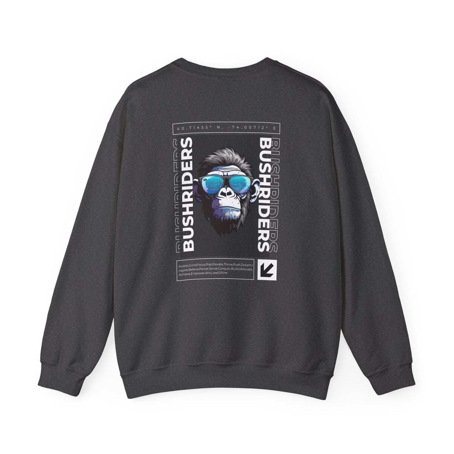 Graphic Designed Minimalist Bush Riders Crewneck Sweatshirt