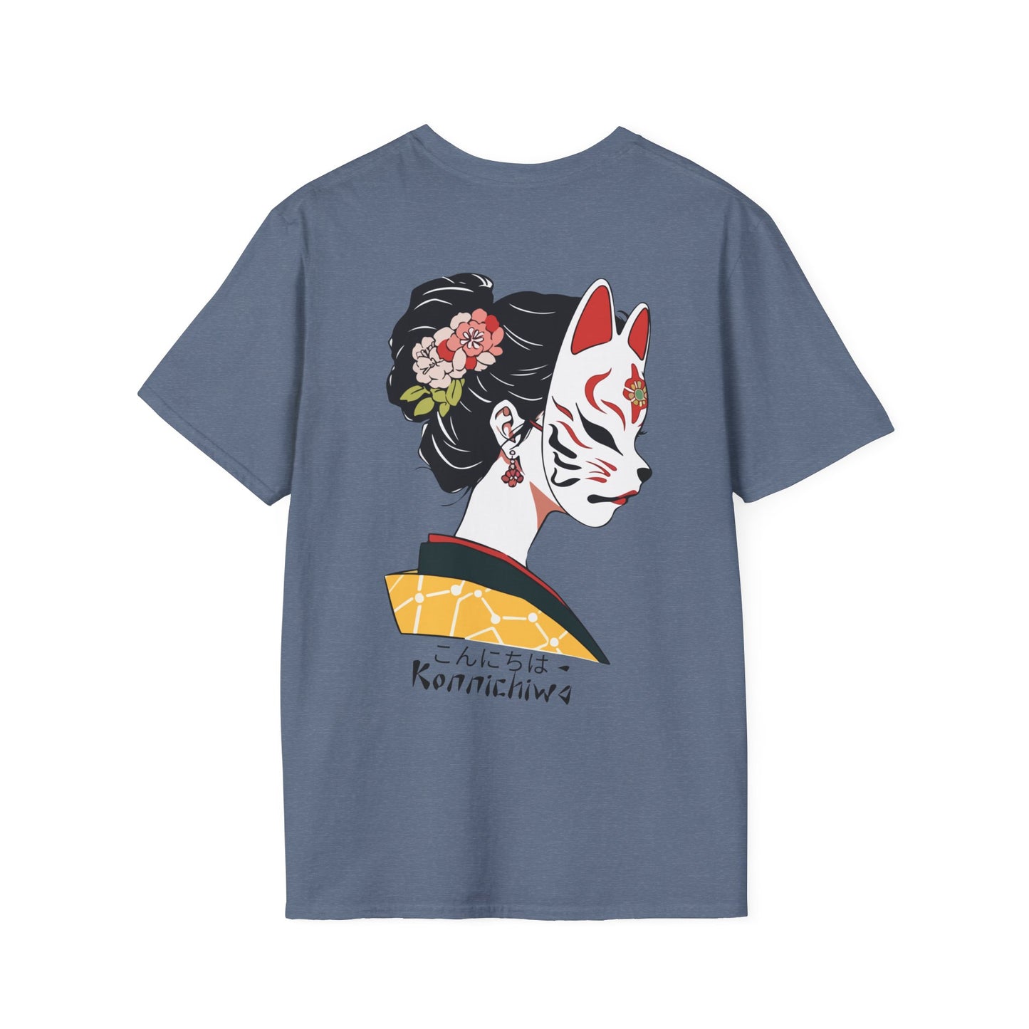 Masked Japanese Geisha Graphic Ultimate Comfort Styled Unisex T-shirt