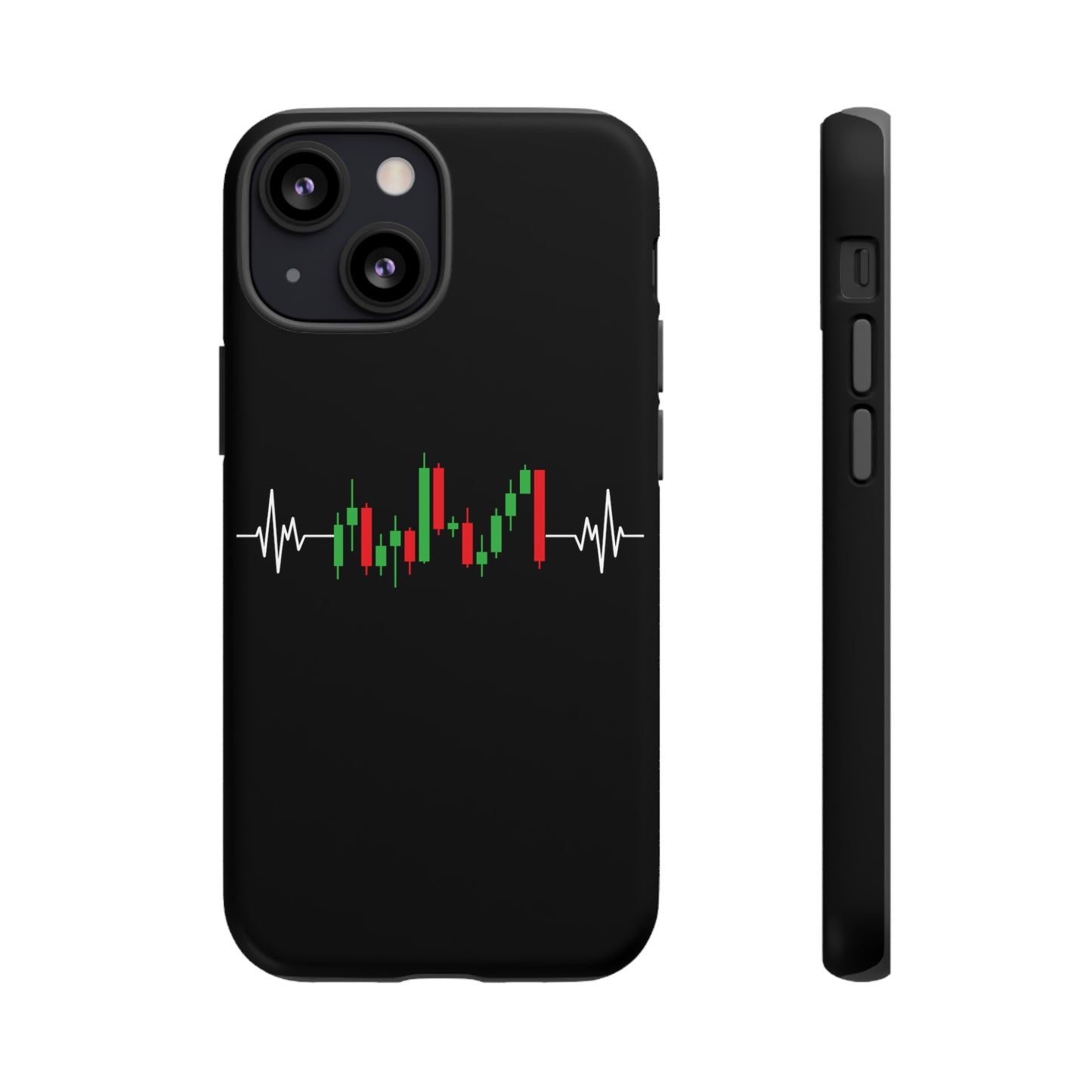 Bearish And Bullish Chart Candles (Stock Market) iPhone Case