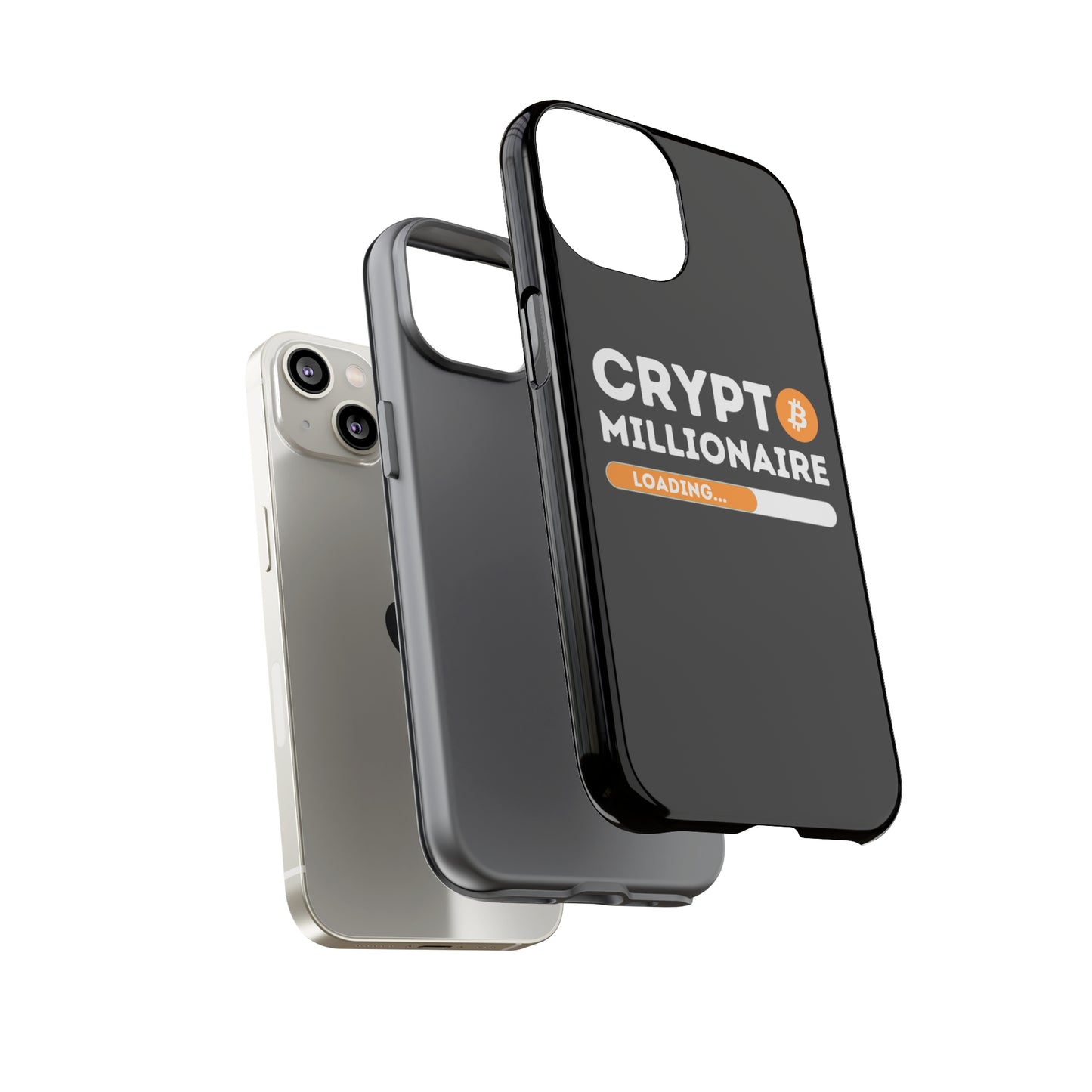 Crypto Millionaire Black iPhone Case