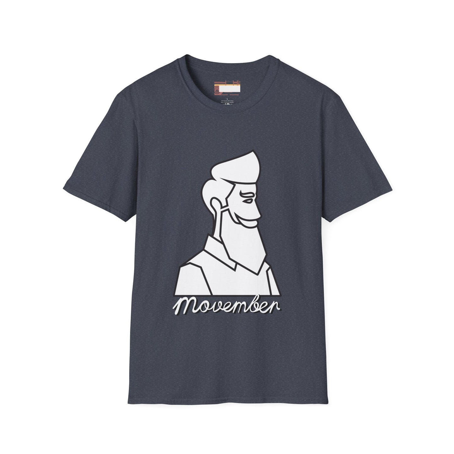 Movember Moustache Bearded Gang Beard Graphic Comfort Unisex T-shirt