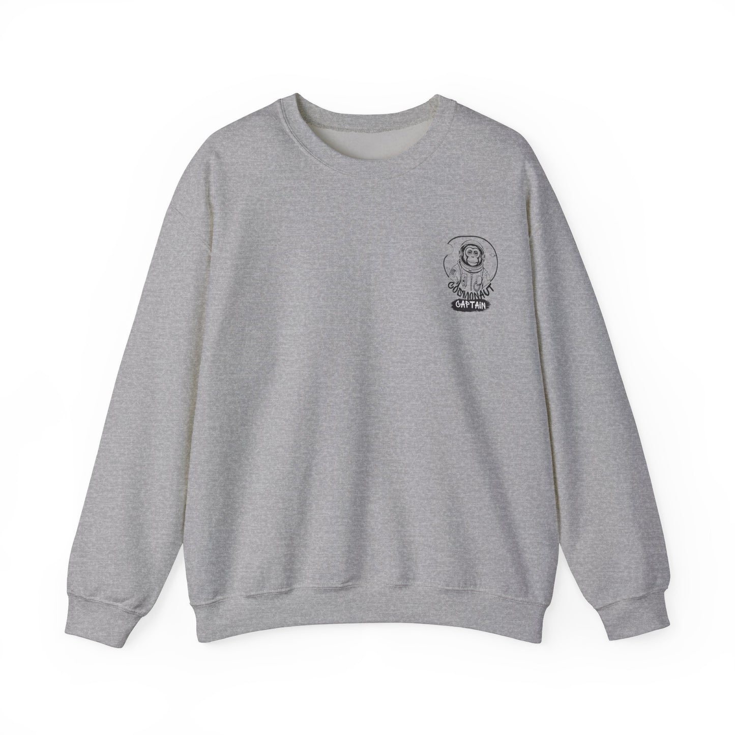 Graphic Designed Minimalist Cosmonaut Crewneck Sweatshirt