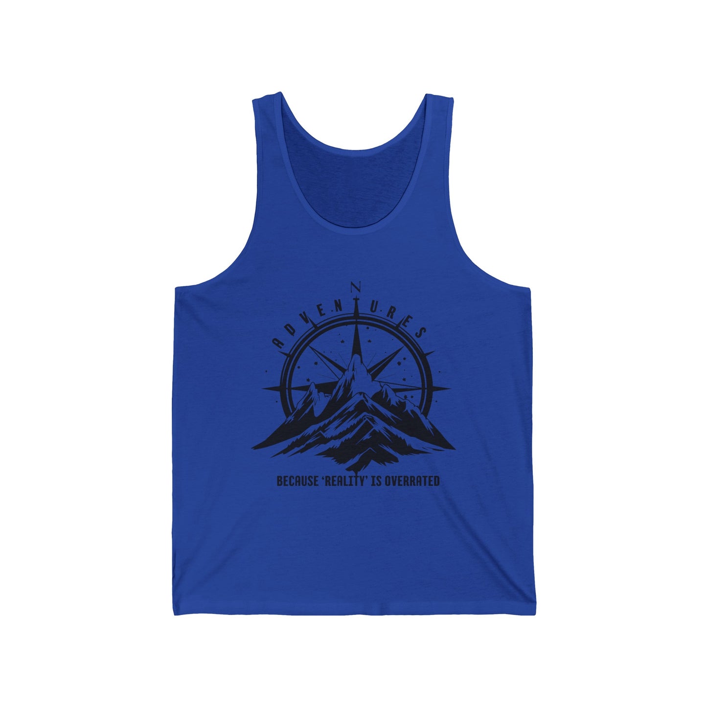 Adventure With Overrated Reality Graphic Ultimate Comfort Styled Unisex Tank Top