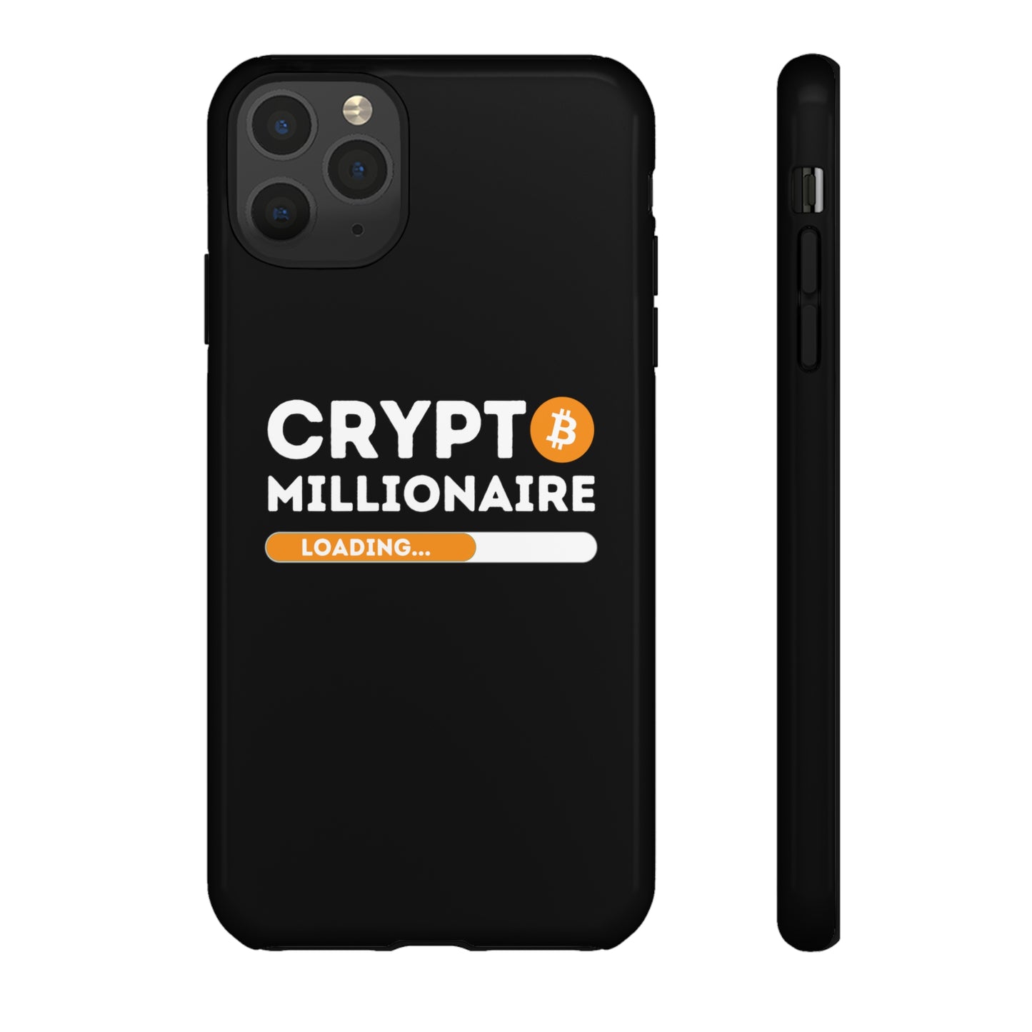 Crypto Millionaire Black iPhone Case