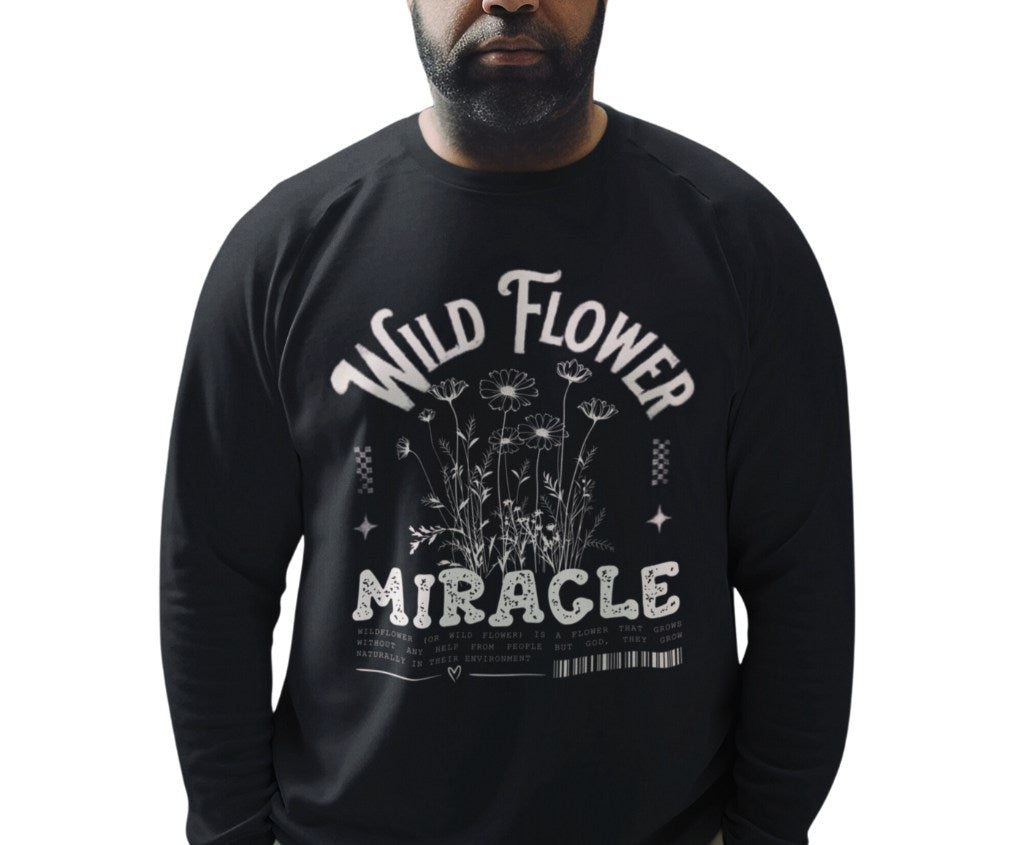 DTG adidas® Unisex Fleece Crewneck Wild Flower Sweatshirt