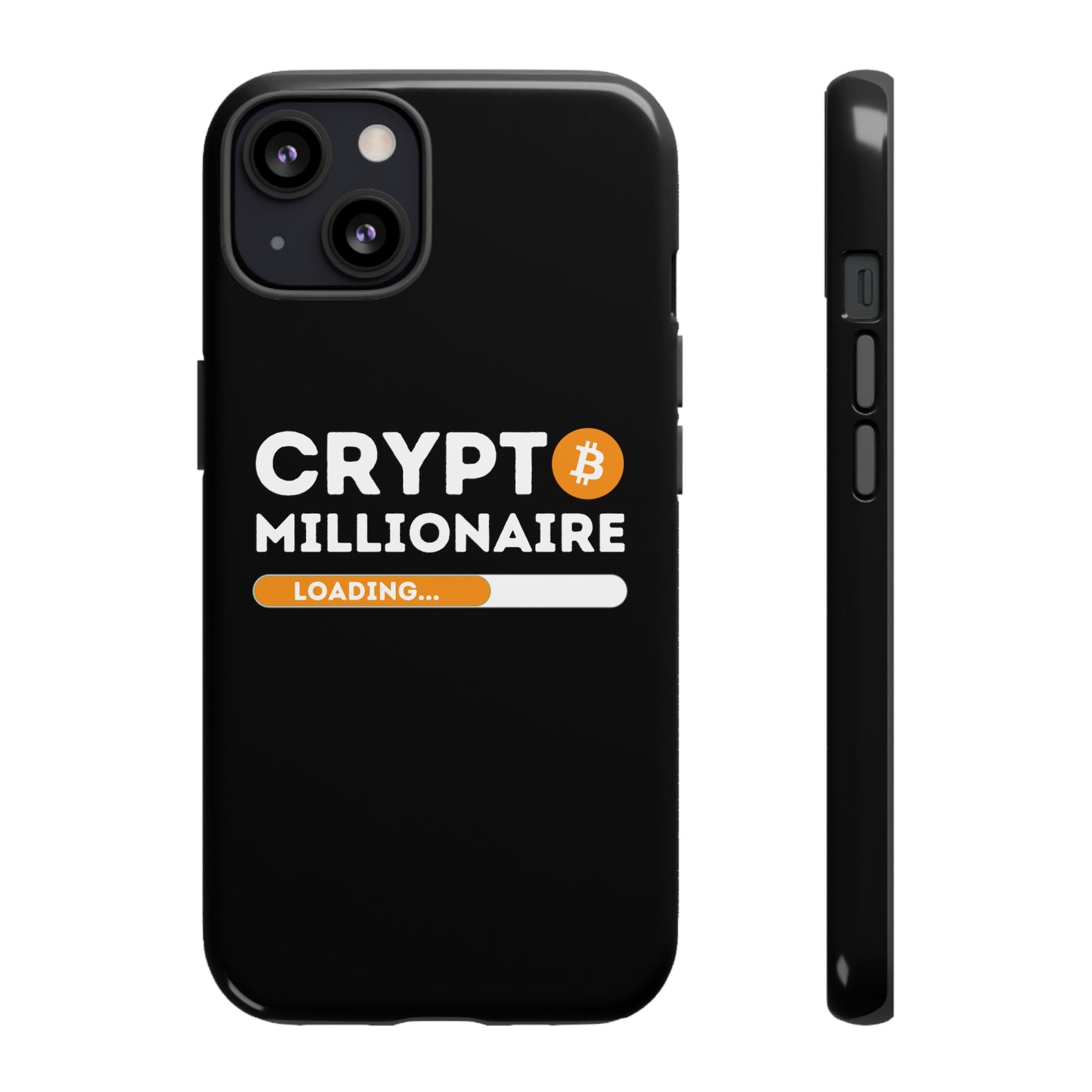 Crypto Millionaire Black iPhone Case