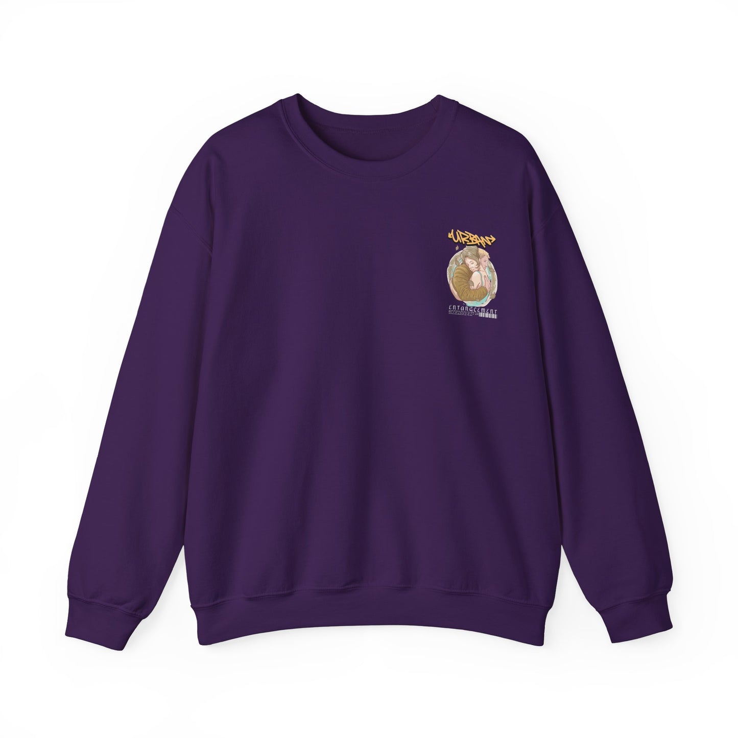 Graphic Designed Minimalist Urban Entanglement Crewneck Sweatshirt
