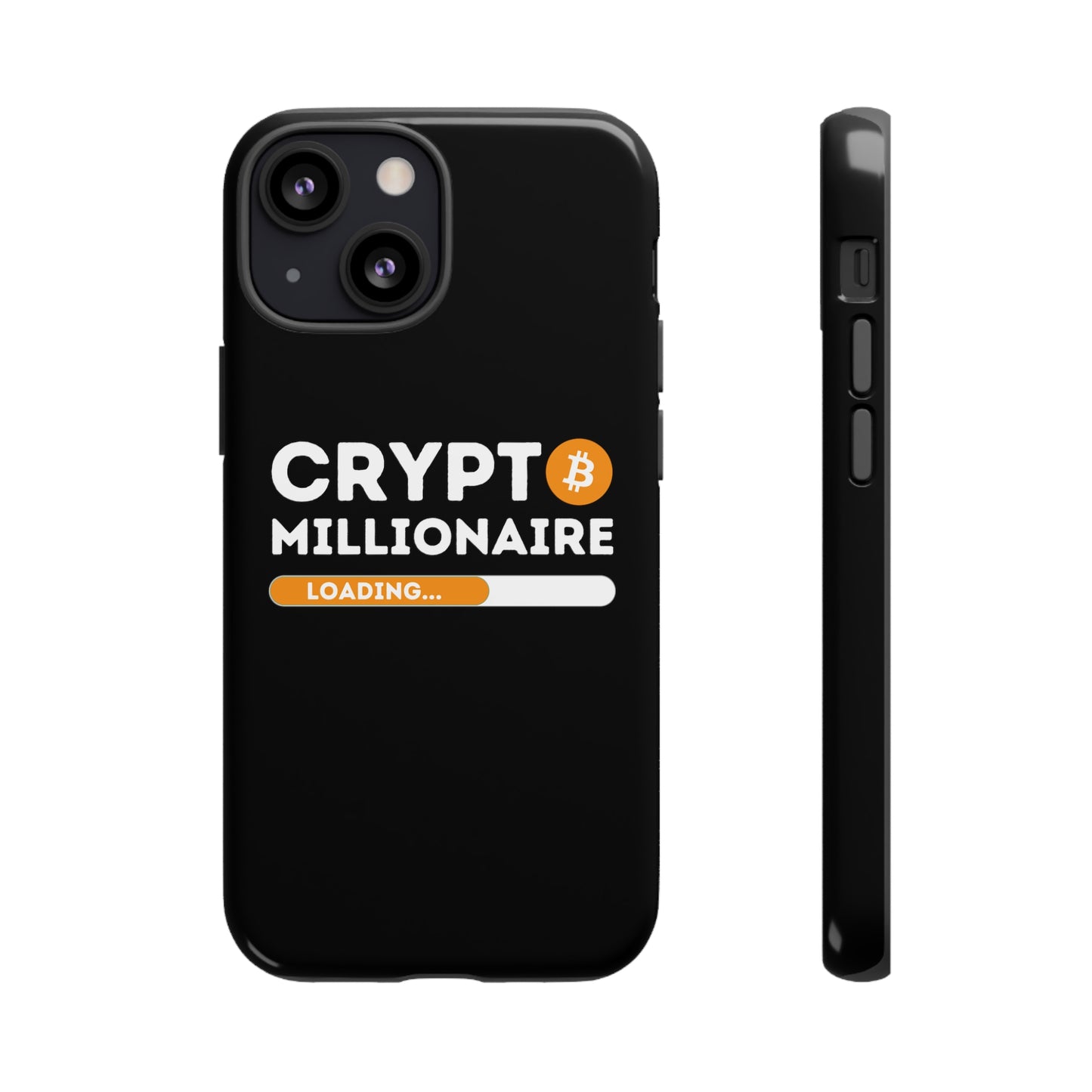 Crypto Millionaire Black iPhone Case