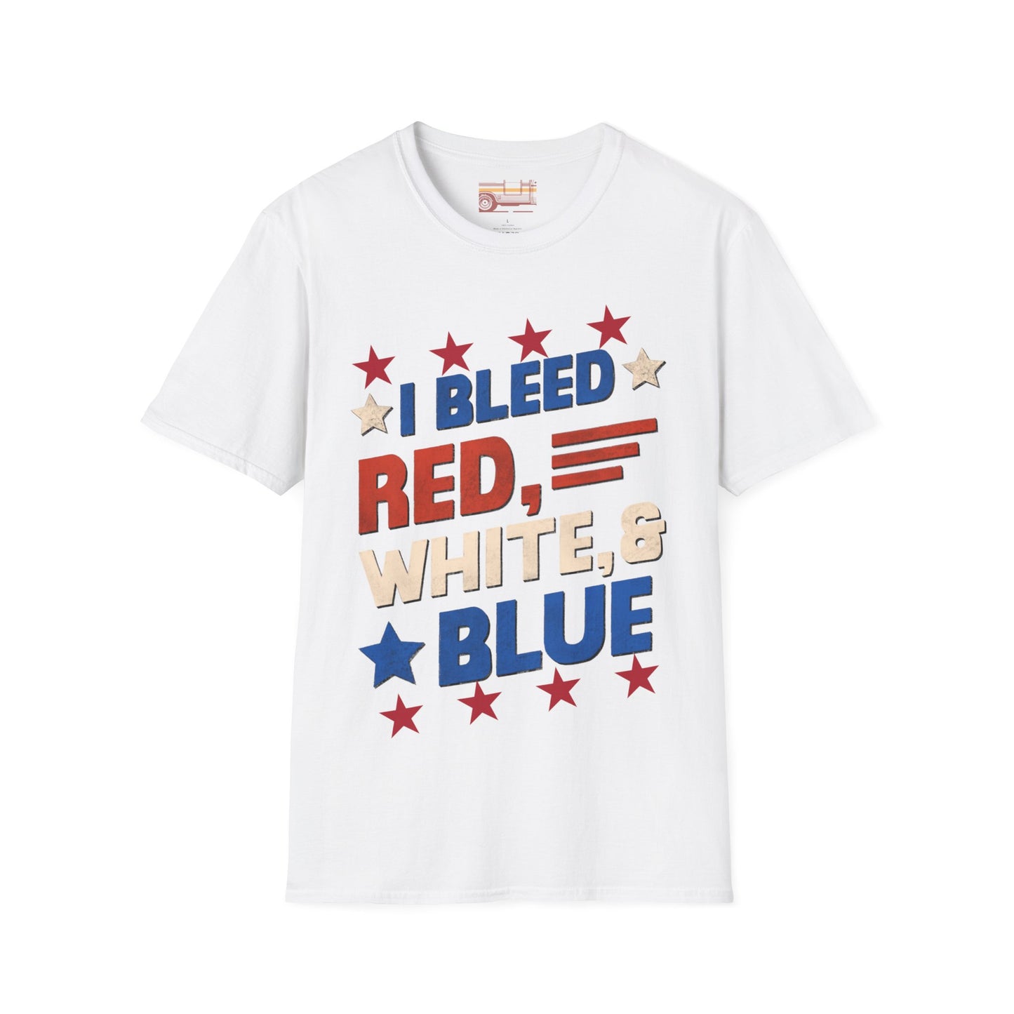 July 4th Independence Day Red, Blue And White Ultimate Comfort Unisex T-shirt