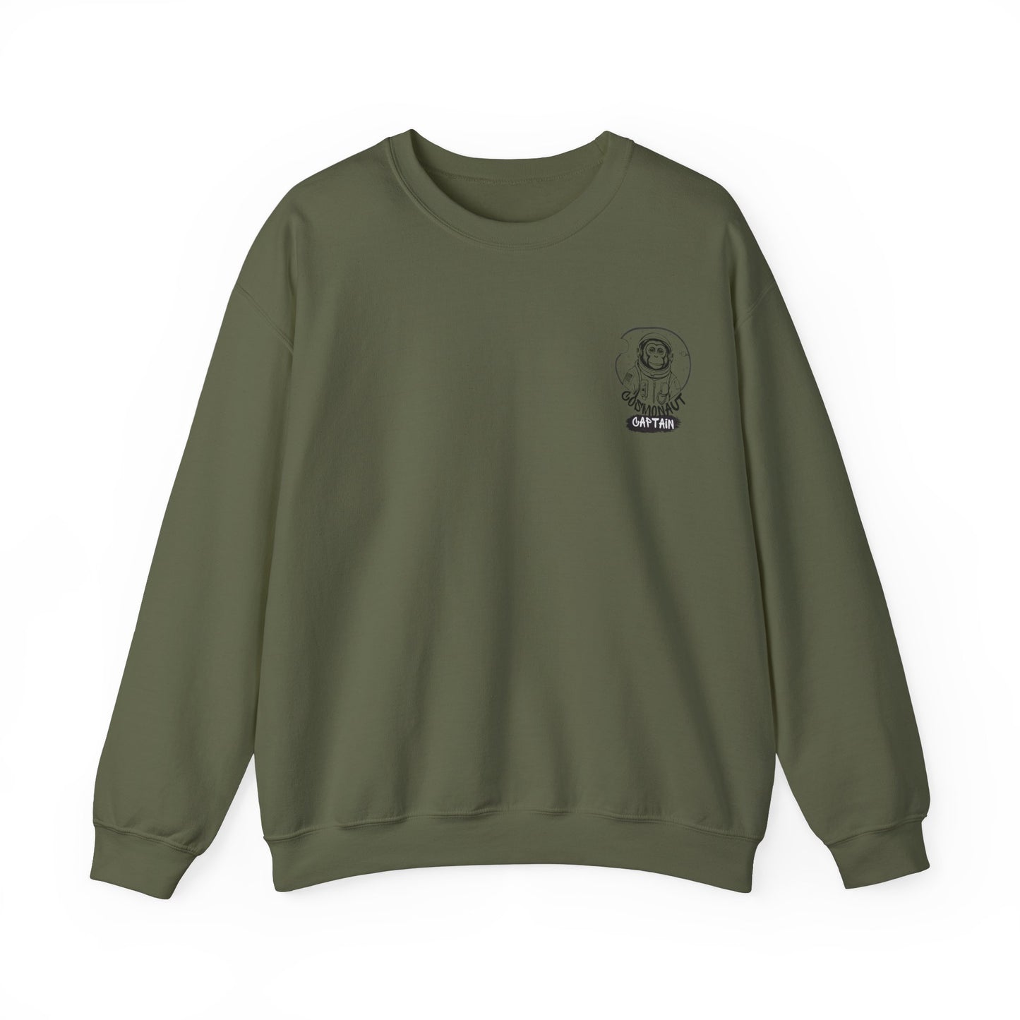 Graphic Designed Minimalist Cosmonaut Crewneck Sweatshirt