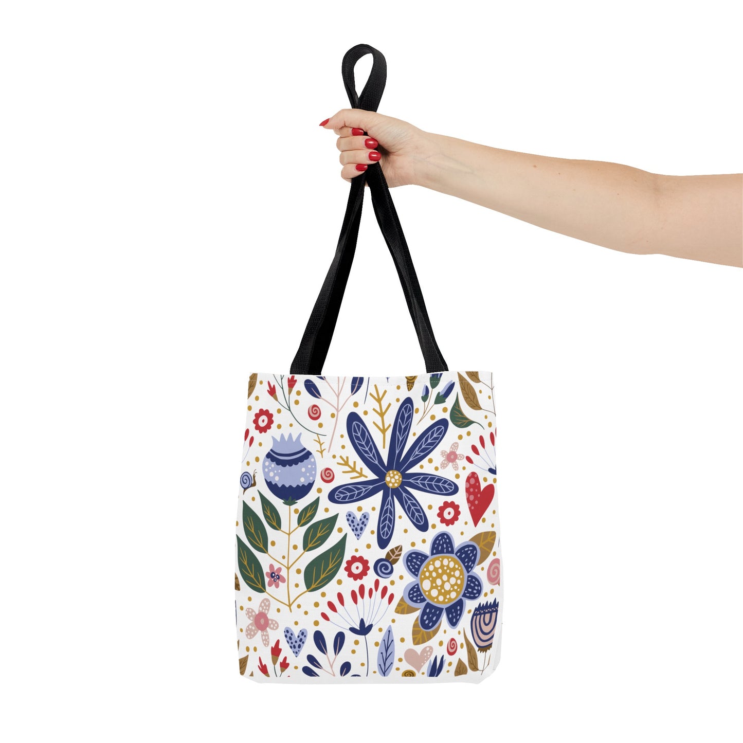 Summer Graphic Wild Flower Tote Bag