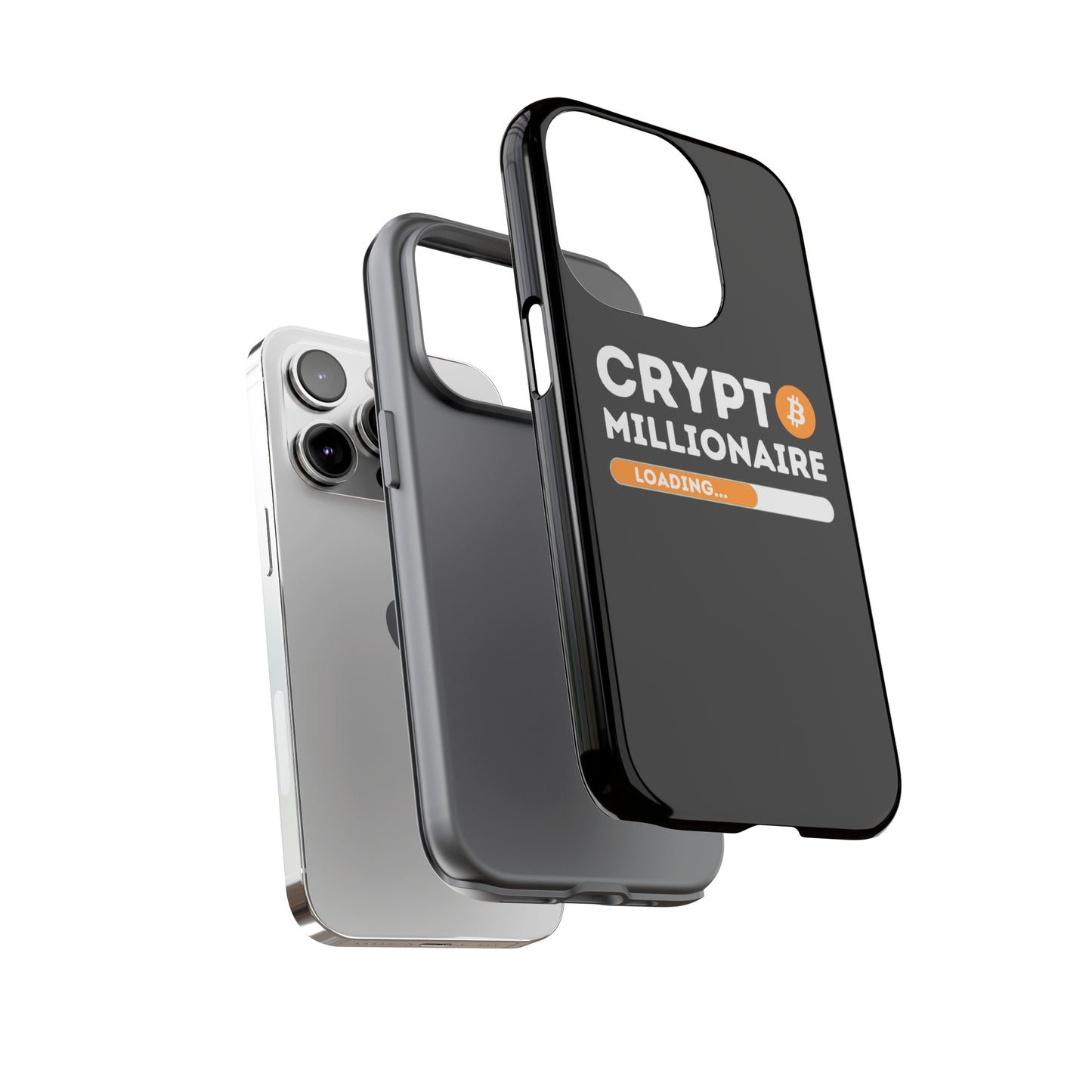 Crypto Millionaire Black iPhone Case