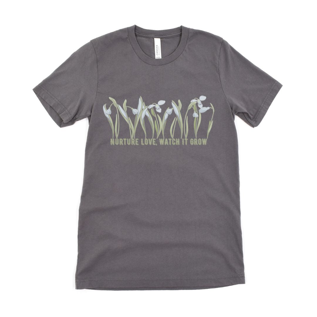 Nurture Love Watch It Grow Floral Ultimate Comfort Styled T-shirt