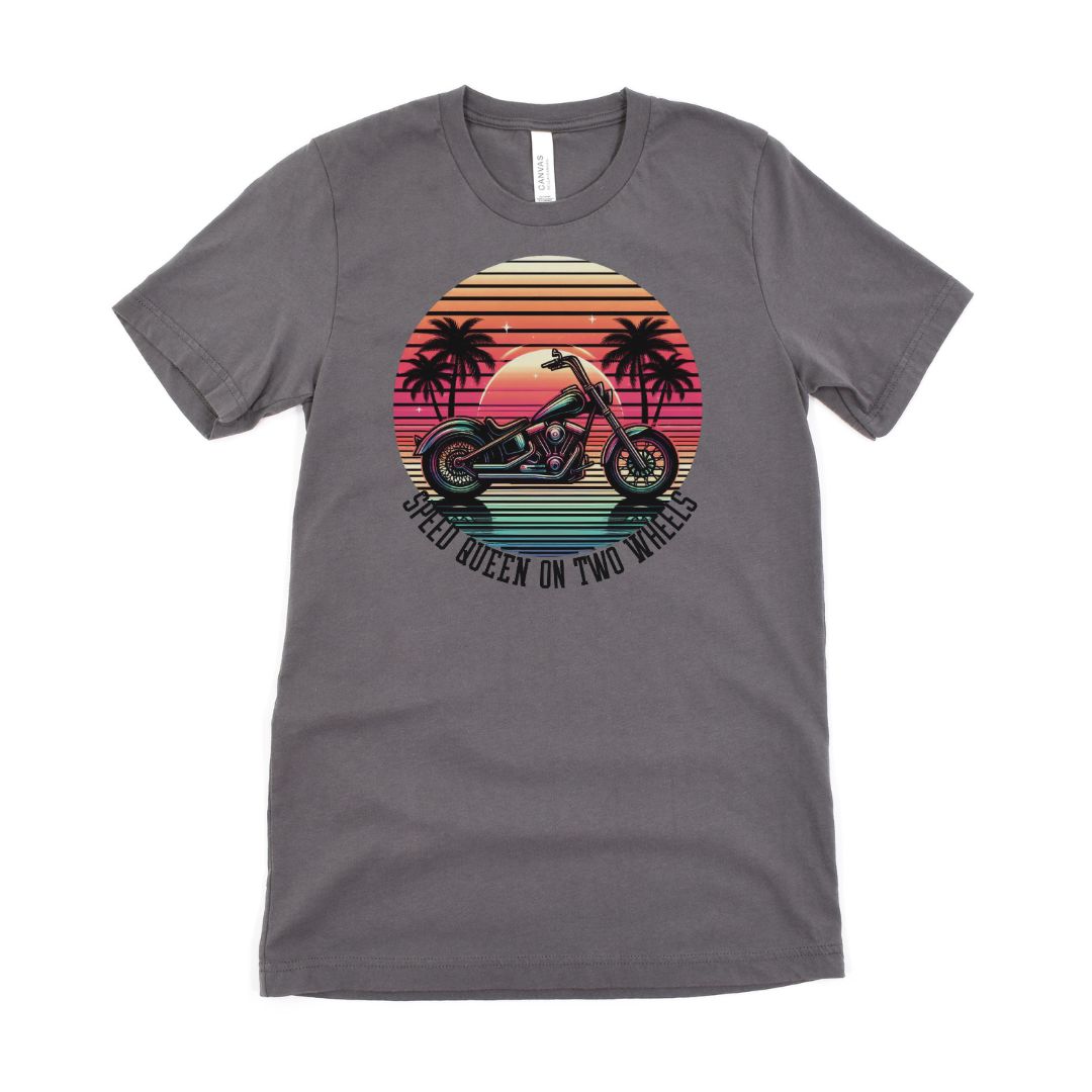 Speed Queen On Two Wheels Ultimate Comfort Styled Graphic T-shirt