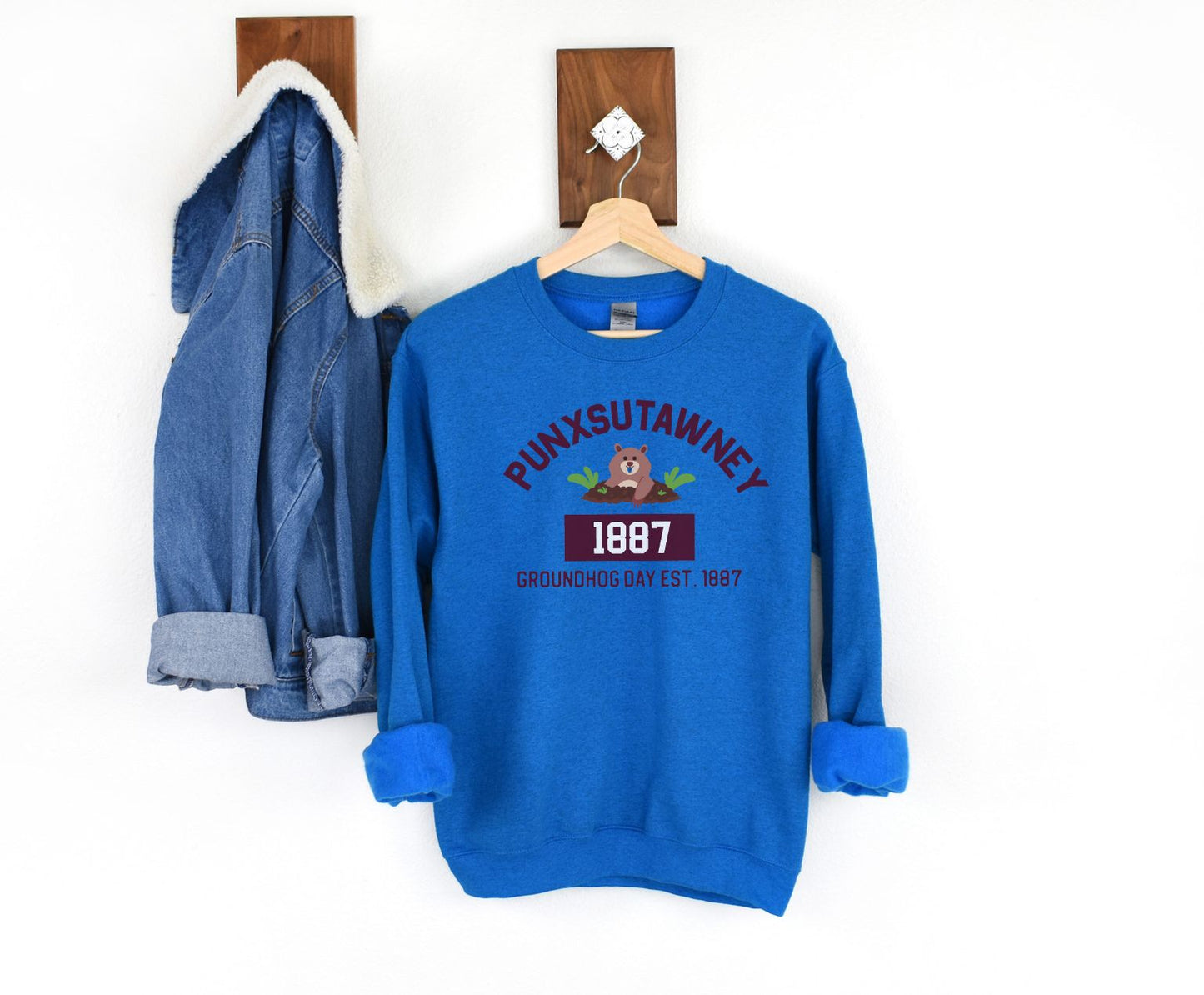 Graphic Groundhog Day Sweatshirt, Happy Groundhog Day Shirt