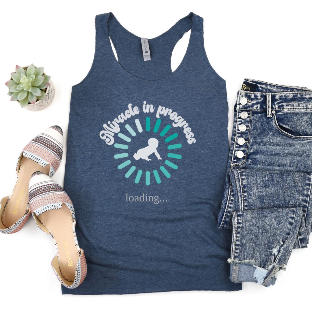 Pregnancy Mom Miracle Baby Loading Ultimate Comfort Tank Top