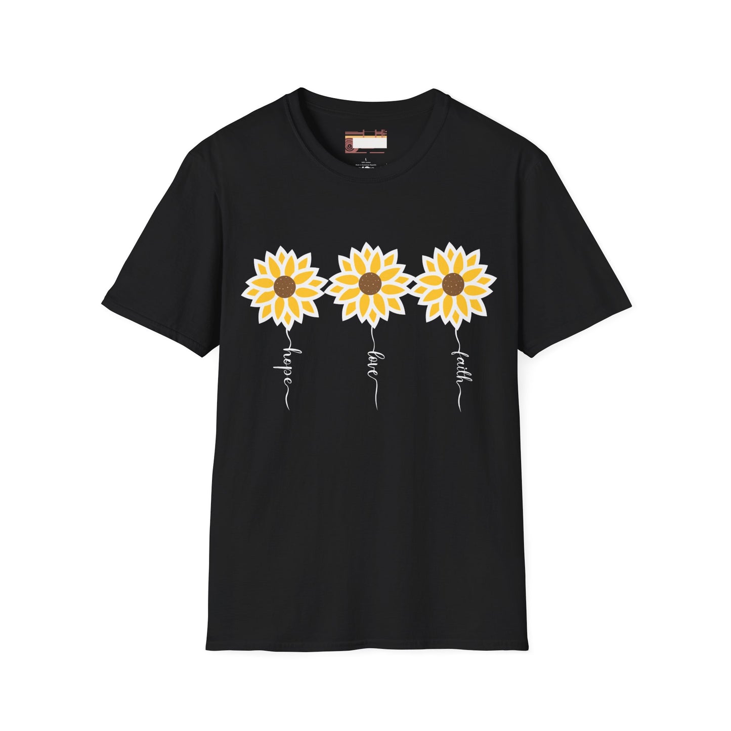 Graphic Christian Bible Gospel Unisex Comfort T-shirt, Wild Flower Christian Faith Quote Graphic Design Tees