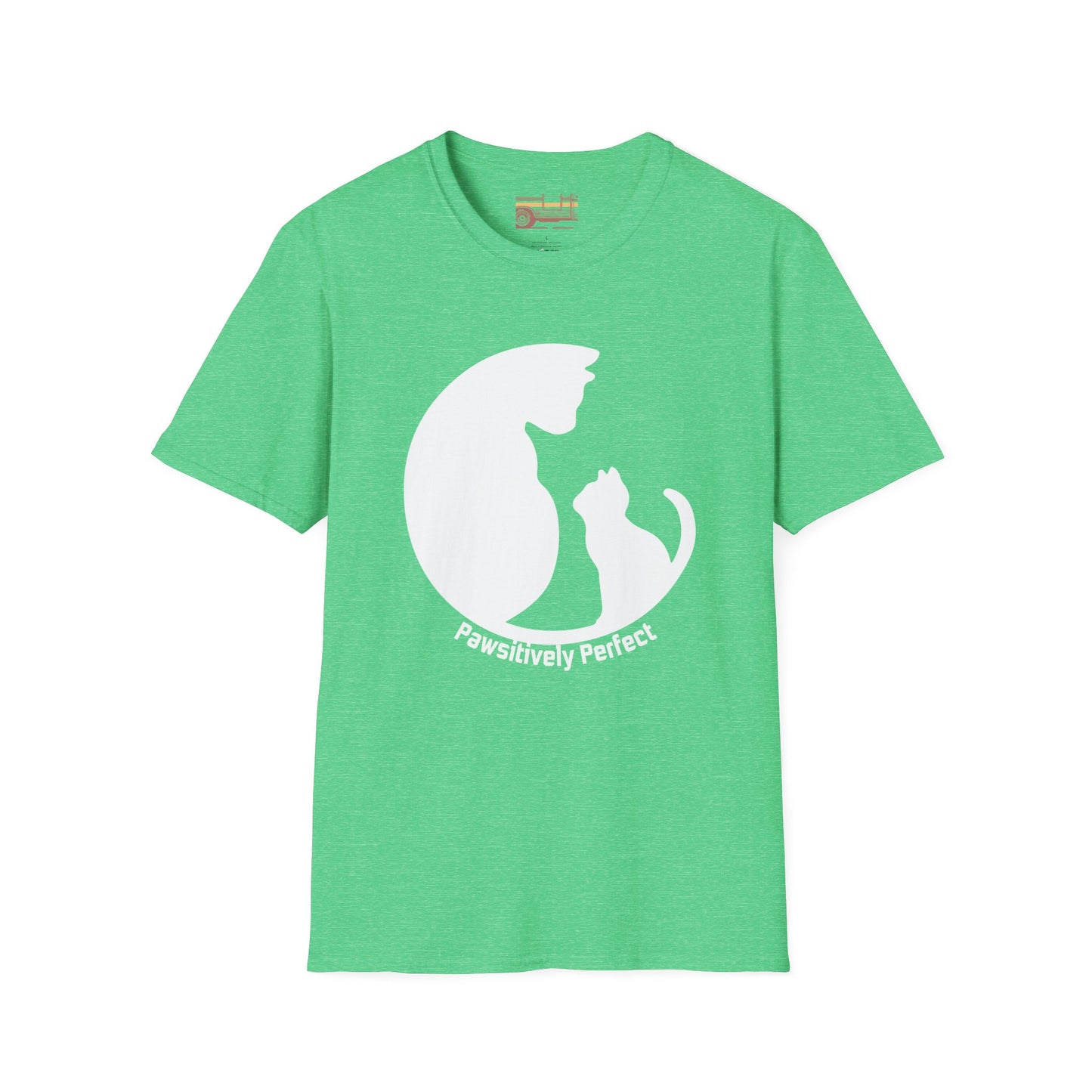 Pawsitively Perfect Ultimate Comfort Unisex Cat Dad and mom T-shirt