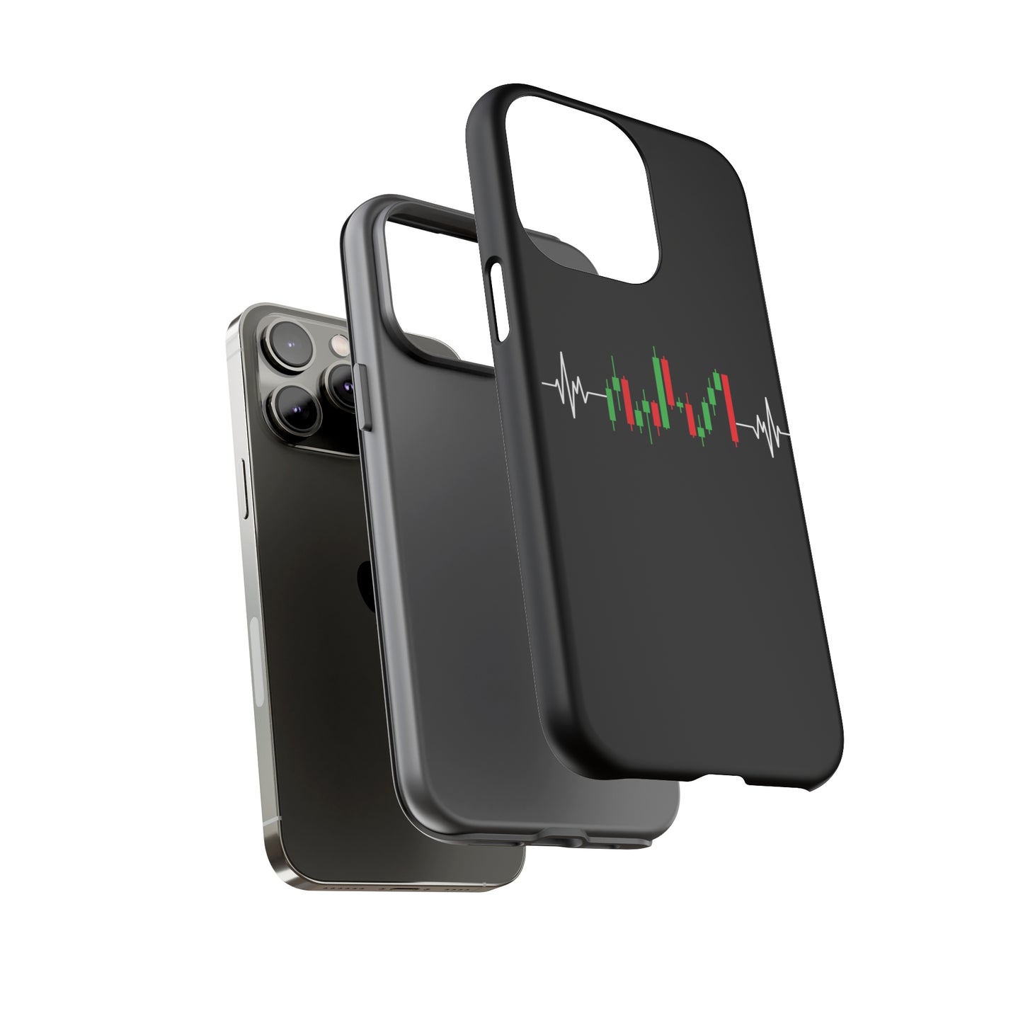 Bearish And Bullish Chart Candles (Stock Market) iPhone Case