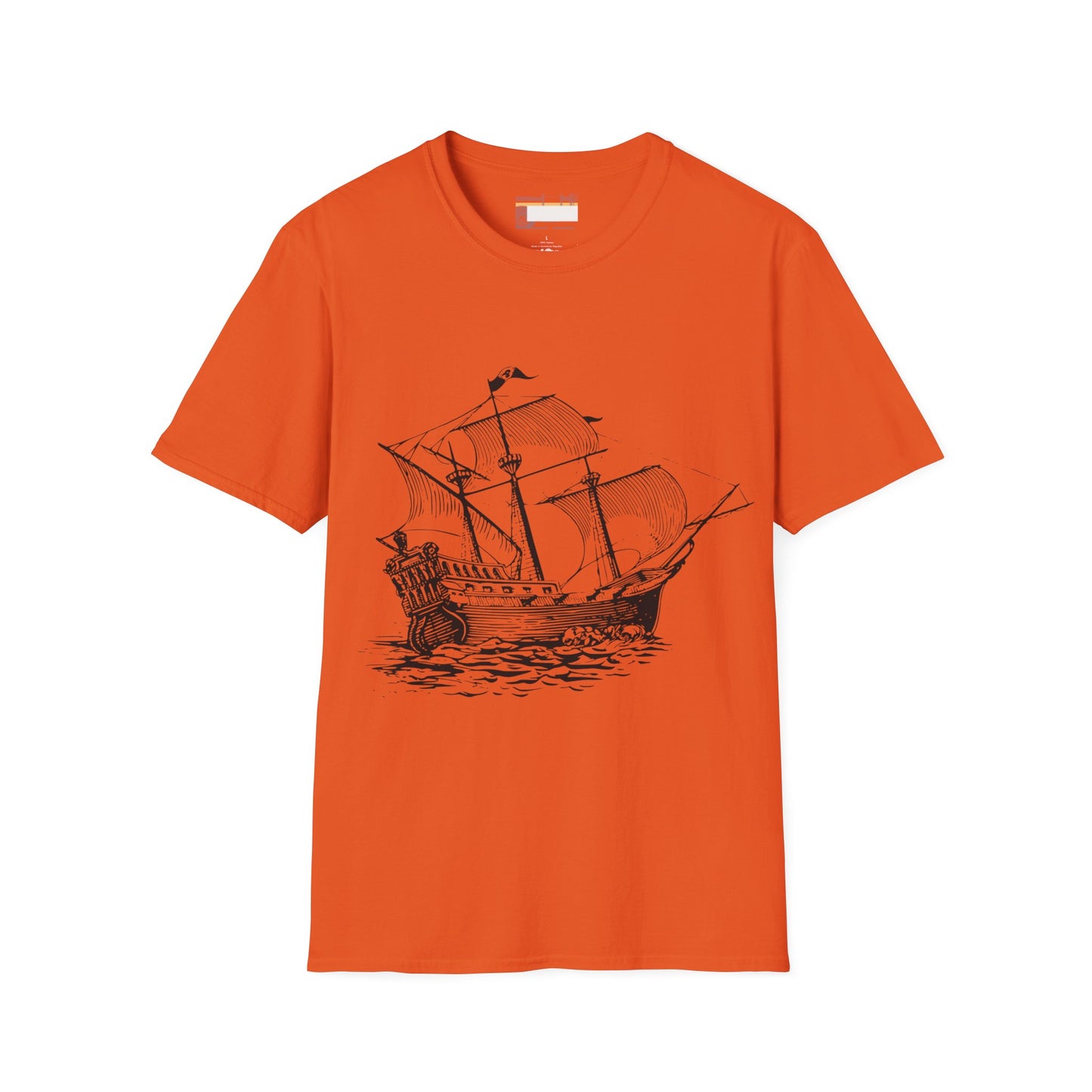 Columbus Day Cargo Ship Graphic Comfort Unisex T-shirt