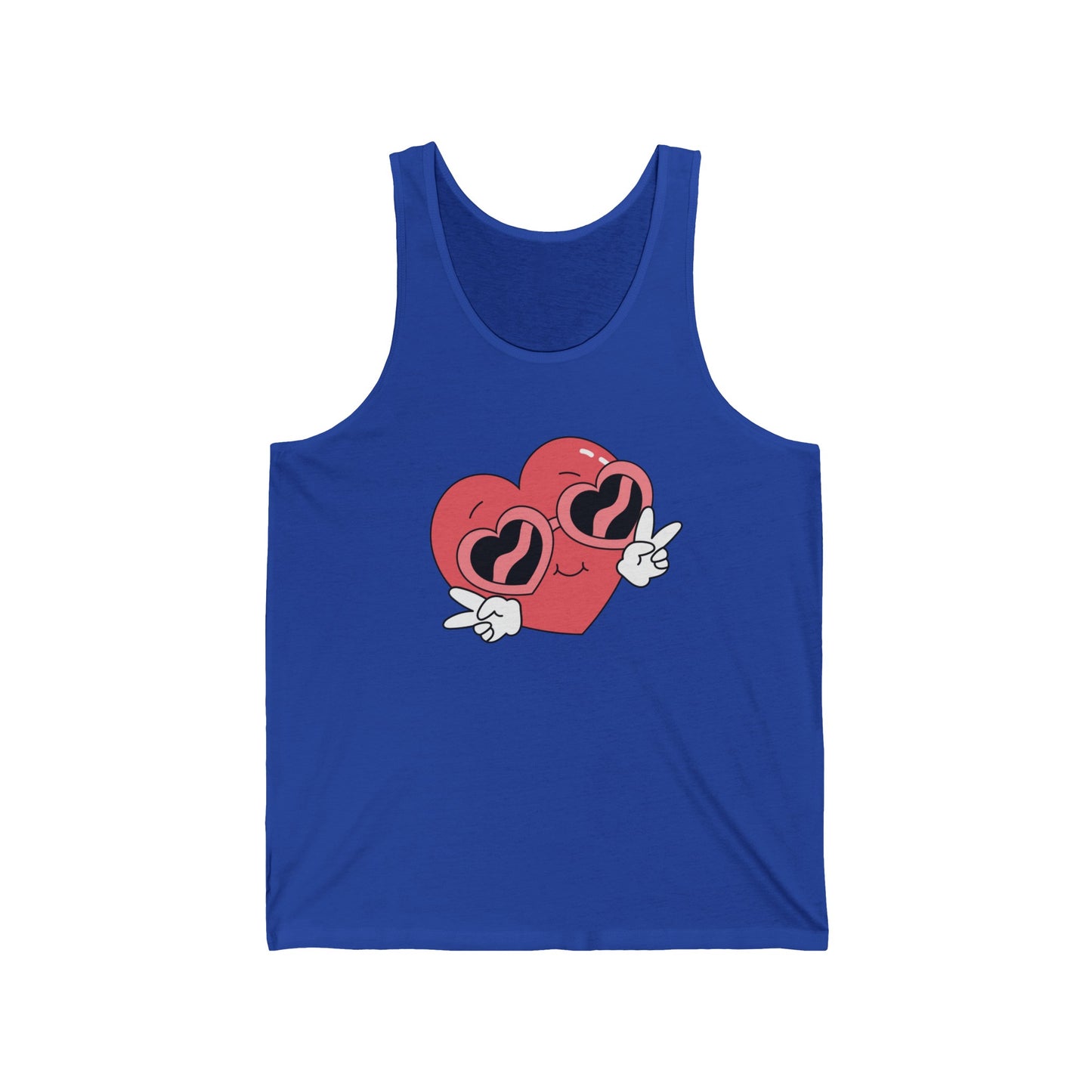 Love Graphic Emoji Sign Ultimate Comfort Styled Unisex Tank Top
