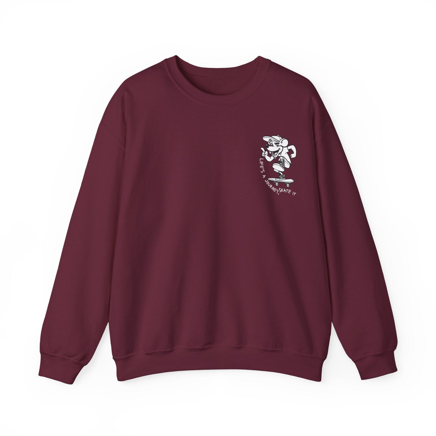 Graphic Designed Minimalist Skateboard Skate Board Lover Crewneck Sweatshirt
