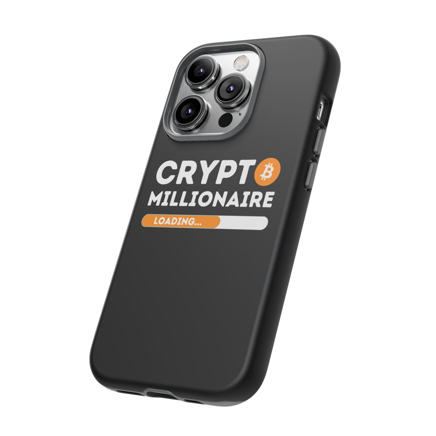 Crypto Millionaire Black iPhone Case