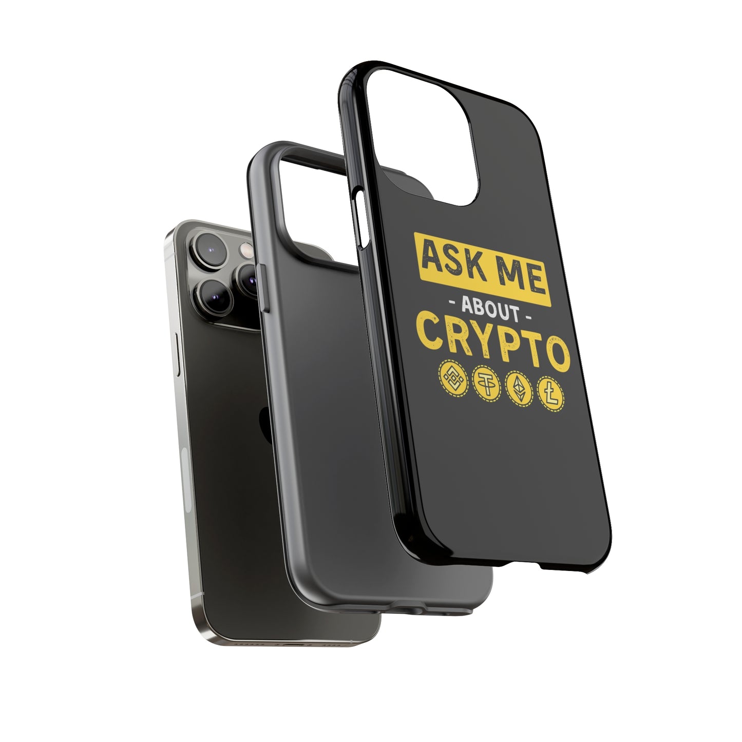 Ask Me About Crypto iPhone Case