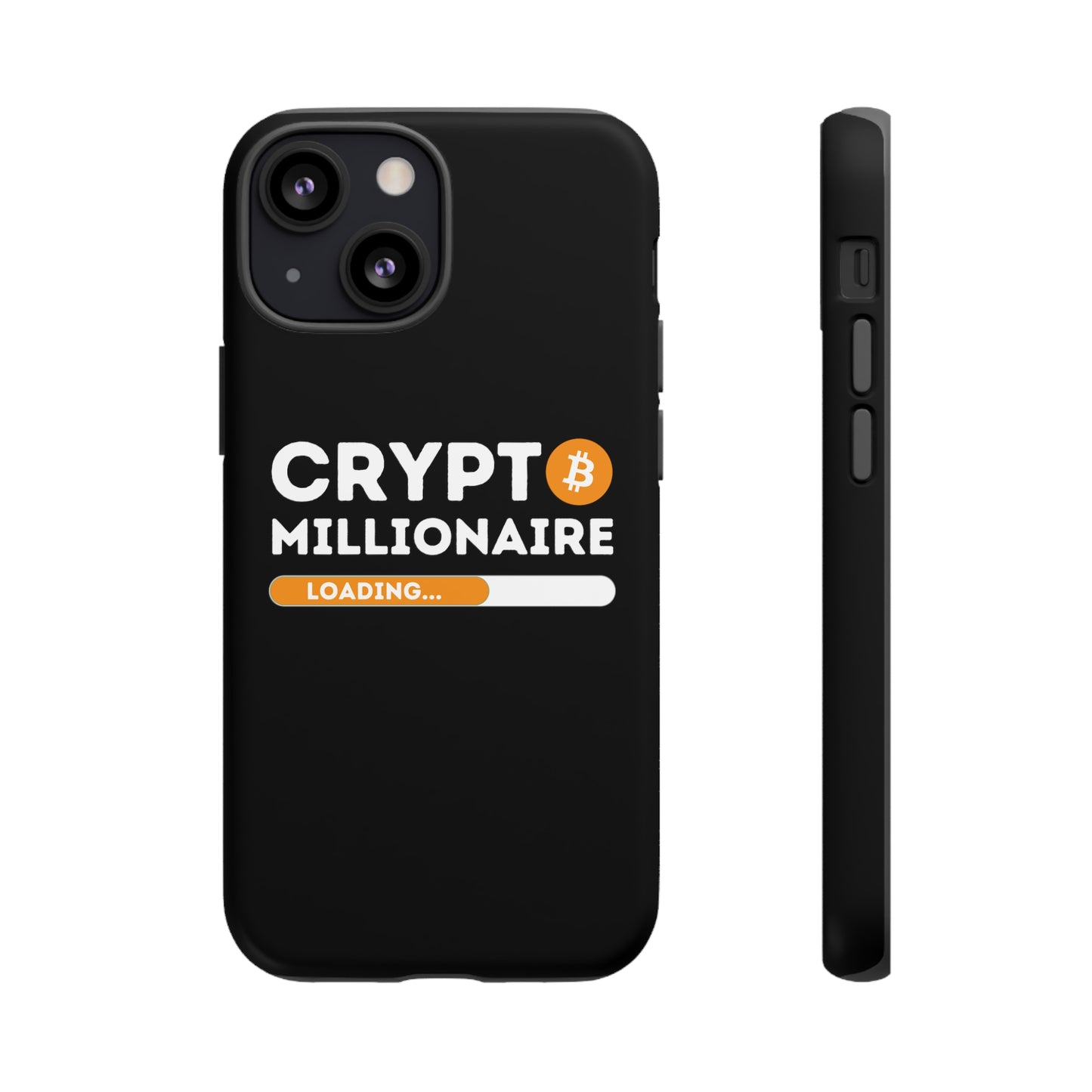 Crypto Millionaire Black iPhone Case