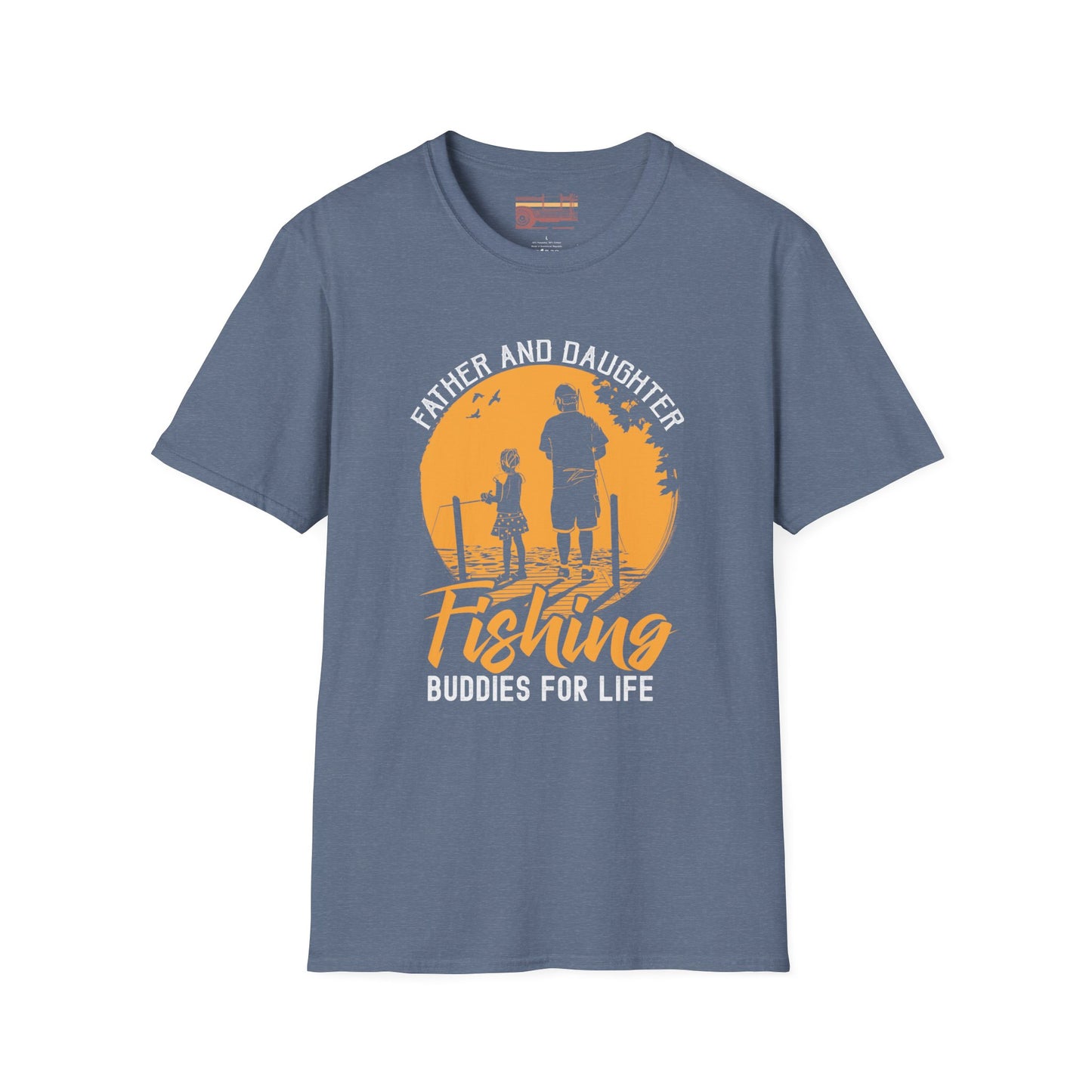 Father and Daughter Fishing Buddies Ultimate Comfort Unisex Fathers Day T-shirt