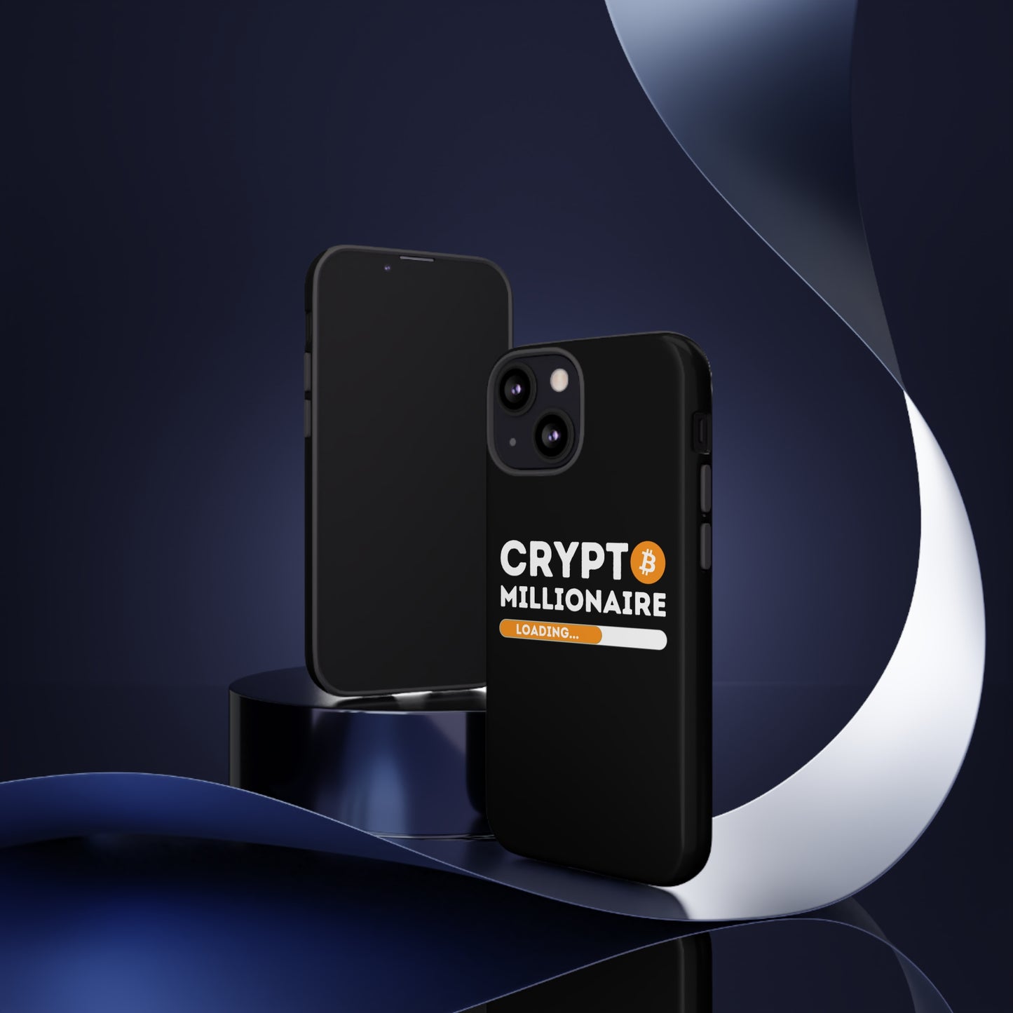 Crypto Millionaire Black iPhone Case