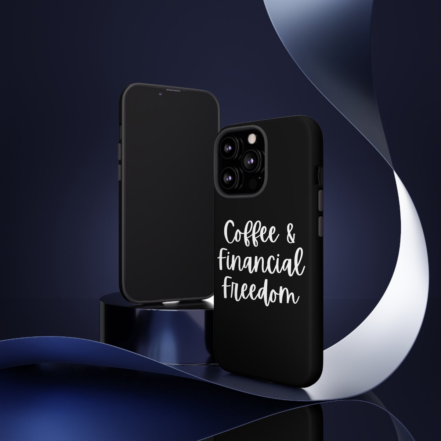 Coffee & Financial Freedom iPhone Case