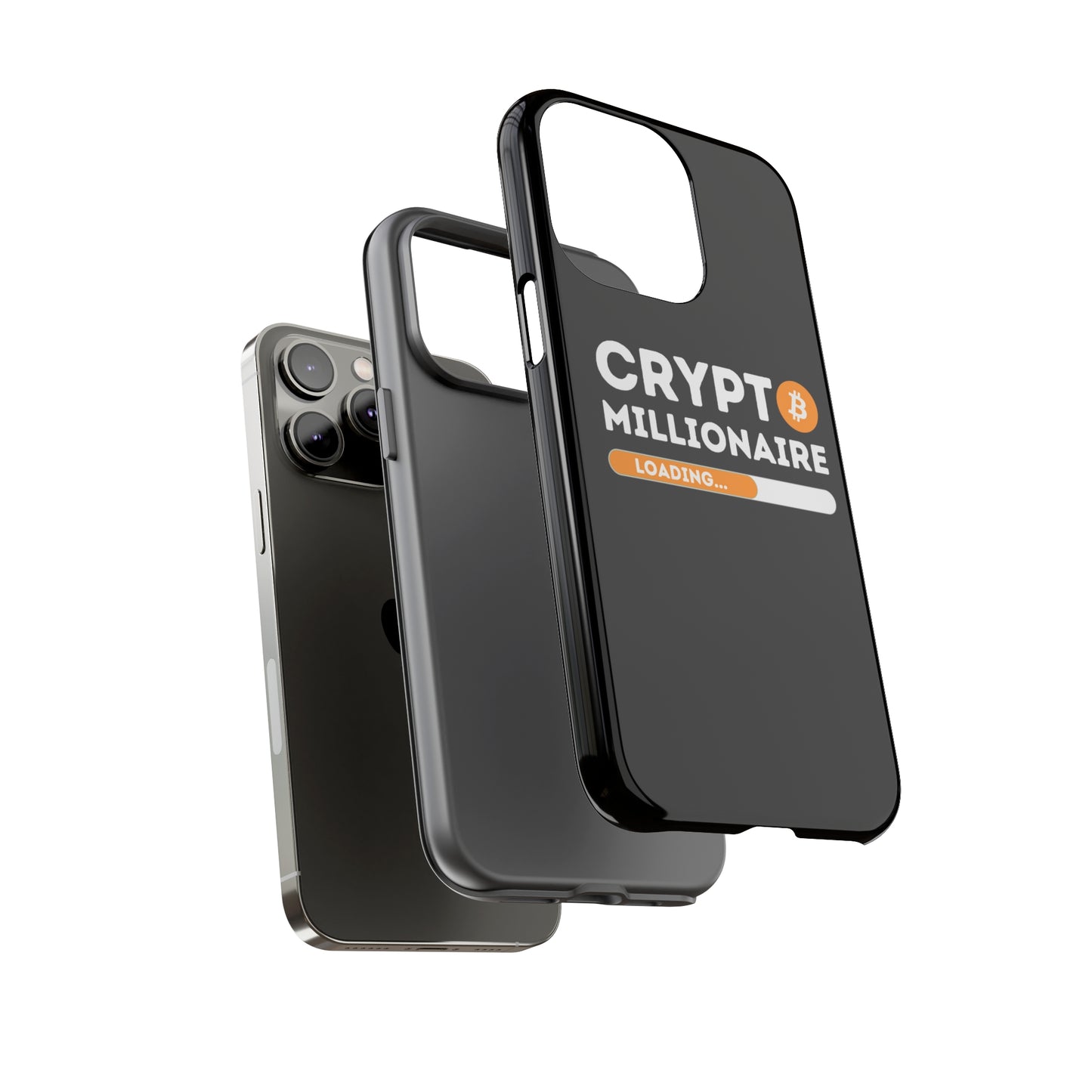Crypto Millionaire Black iPhone Case
