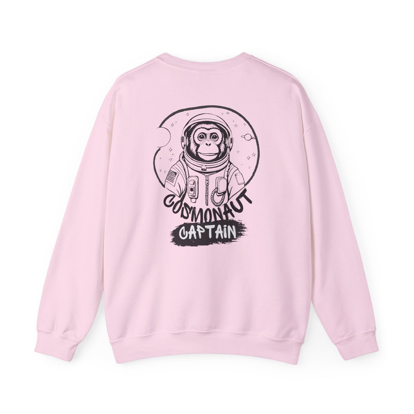 Graphic Designed Minimalist Cosmonaut Crewneck Sweatshirt