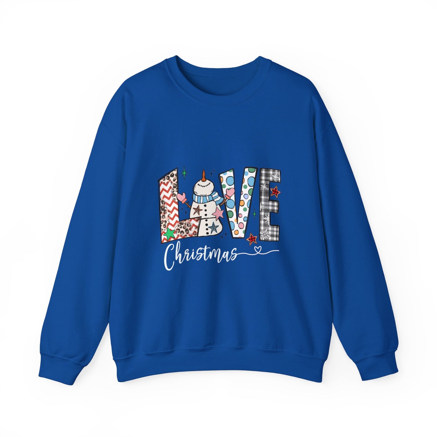 Graphic Designed Holiday Love Christmas Unisex Crewneck Sweatshirt