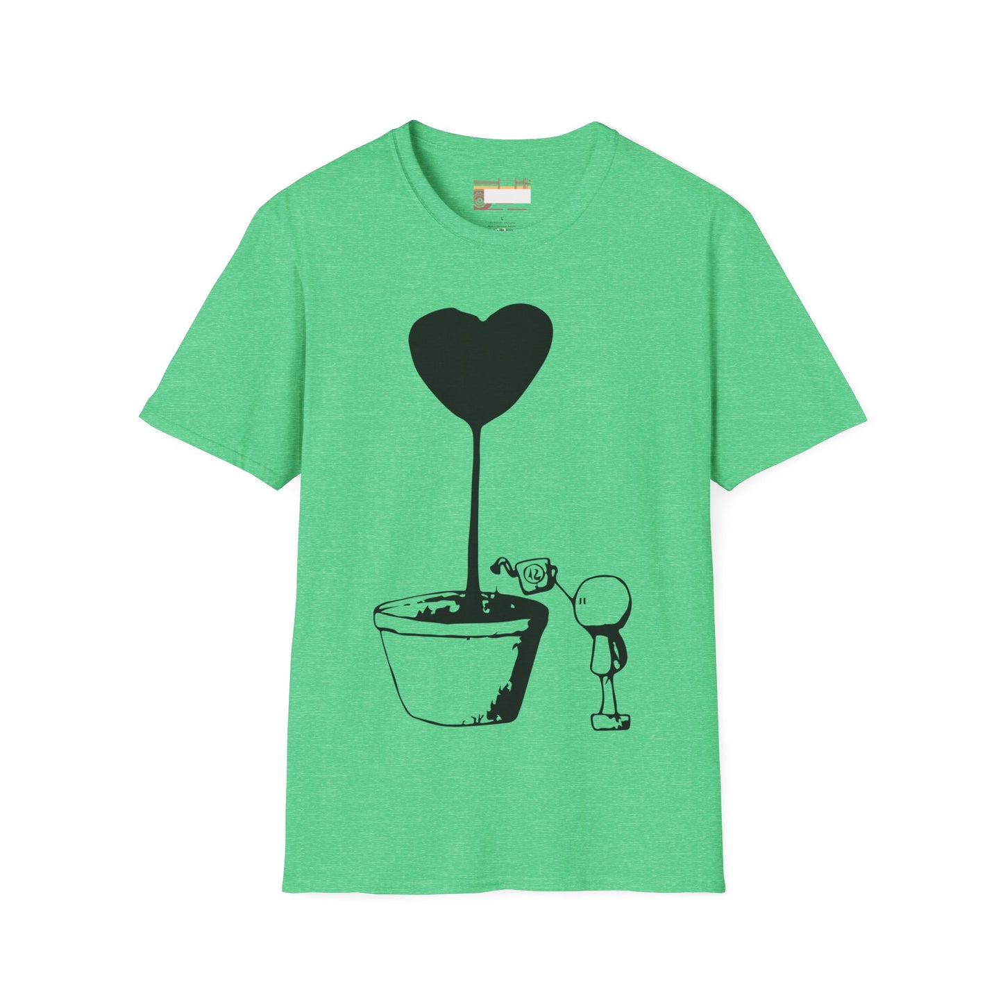 Love Grows Valentines day Lovers Cute Graphic Comfort Unisex T-shirt