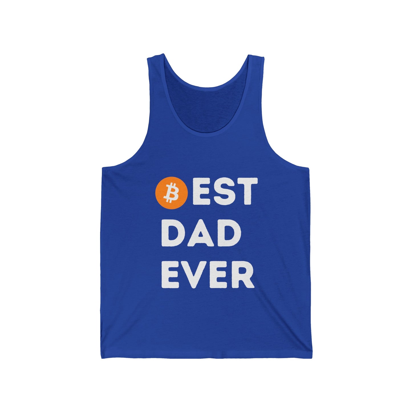 Best Dad Ever (Bitcoin, Crypto) Unisex Tank Top