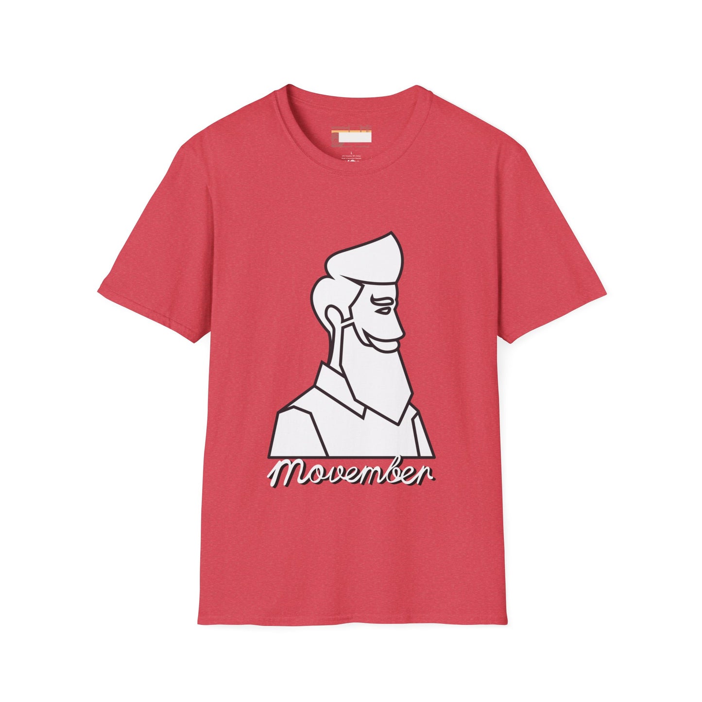 Movember Moustache Bearded Gang Beard Graphic Comfort Unisex T-shirt