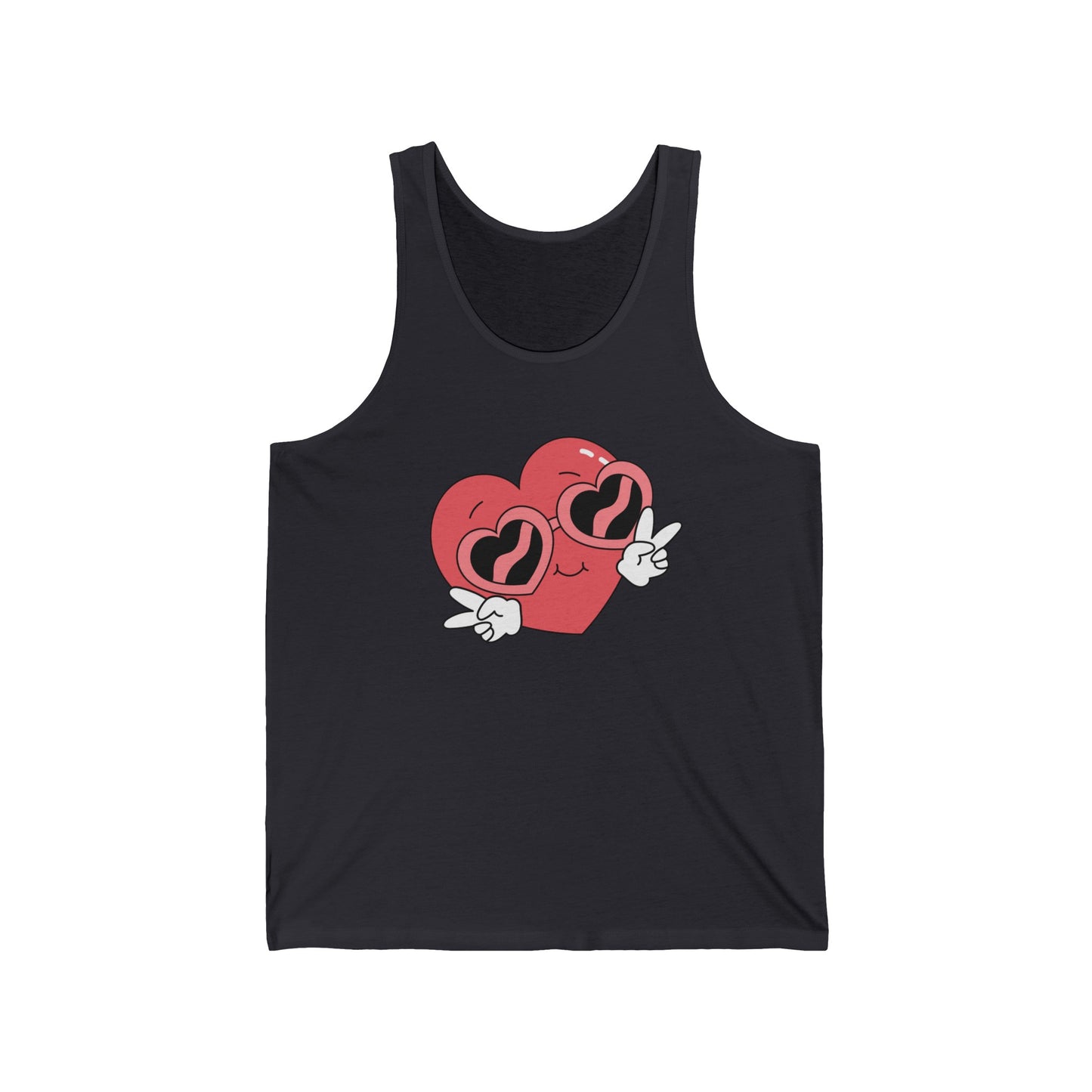 Love Graphic Emoji Sign Ultimate Comfort Styled Unisex Tank Top