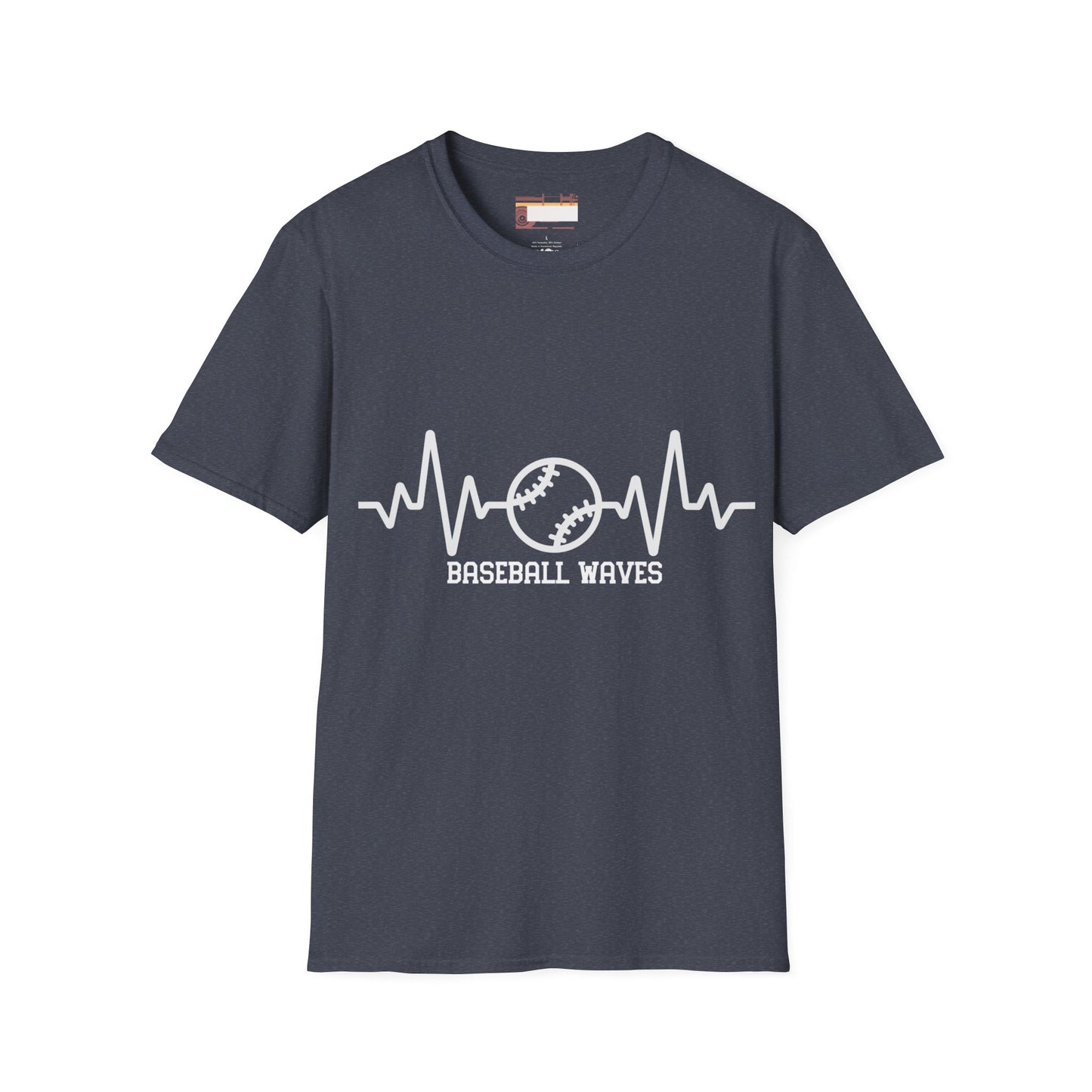 Graphic Baseball Waves Baseball Fan Unisex Comfort T-shirt