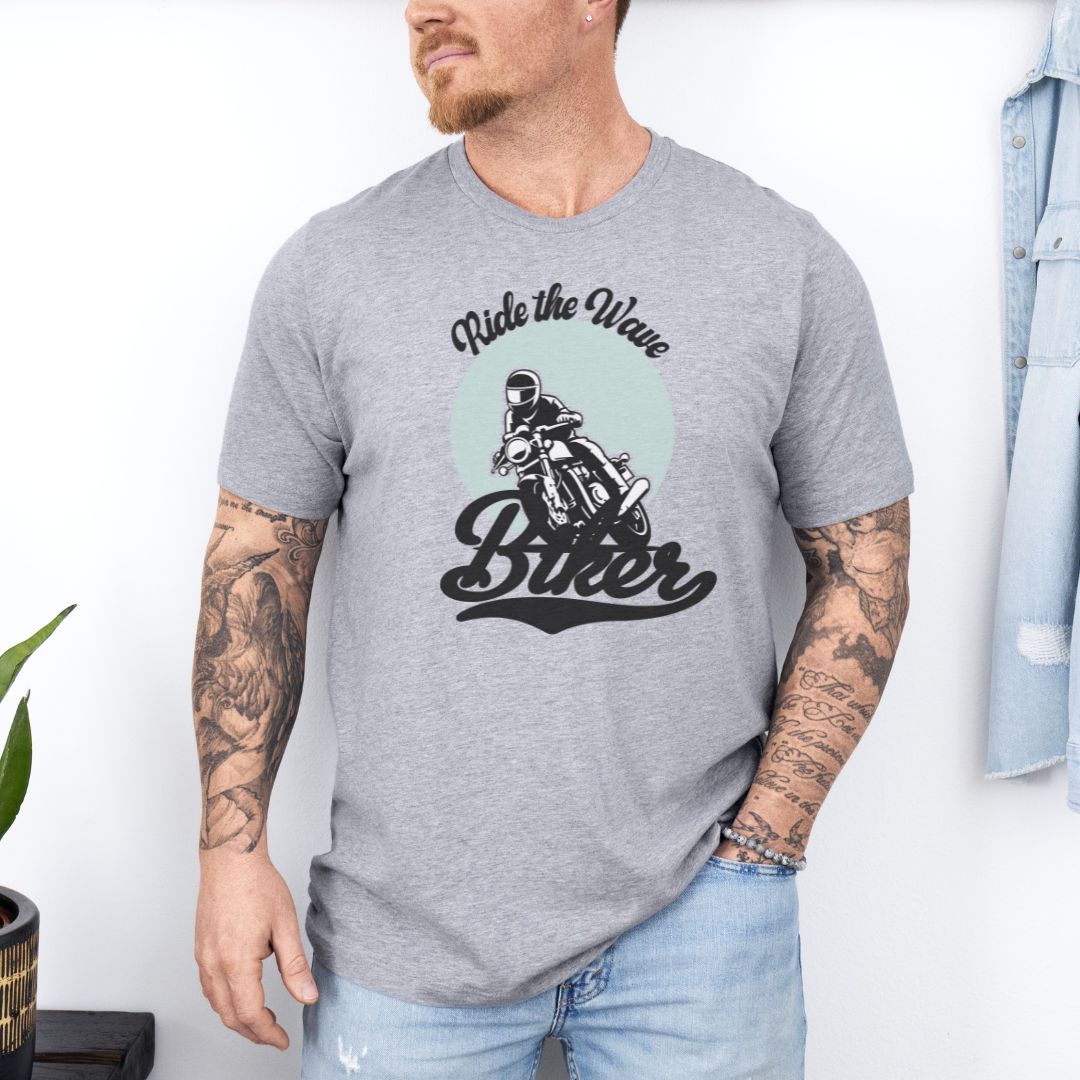 Ride The Wave Bikers Ultimate Comfort Styled Graphic T-shirt