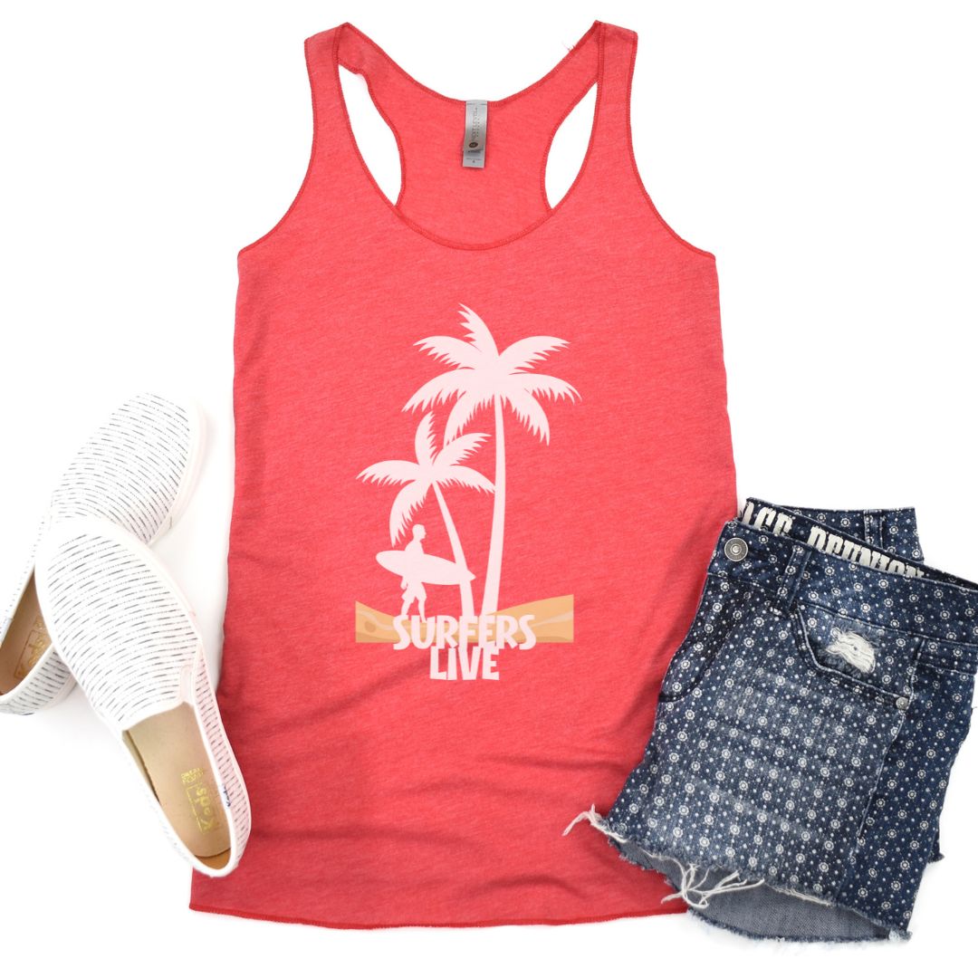 Surfers Live Summer Ultimate Comfort Styled Unisex Tank Top