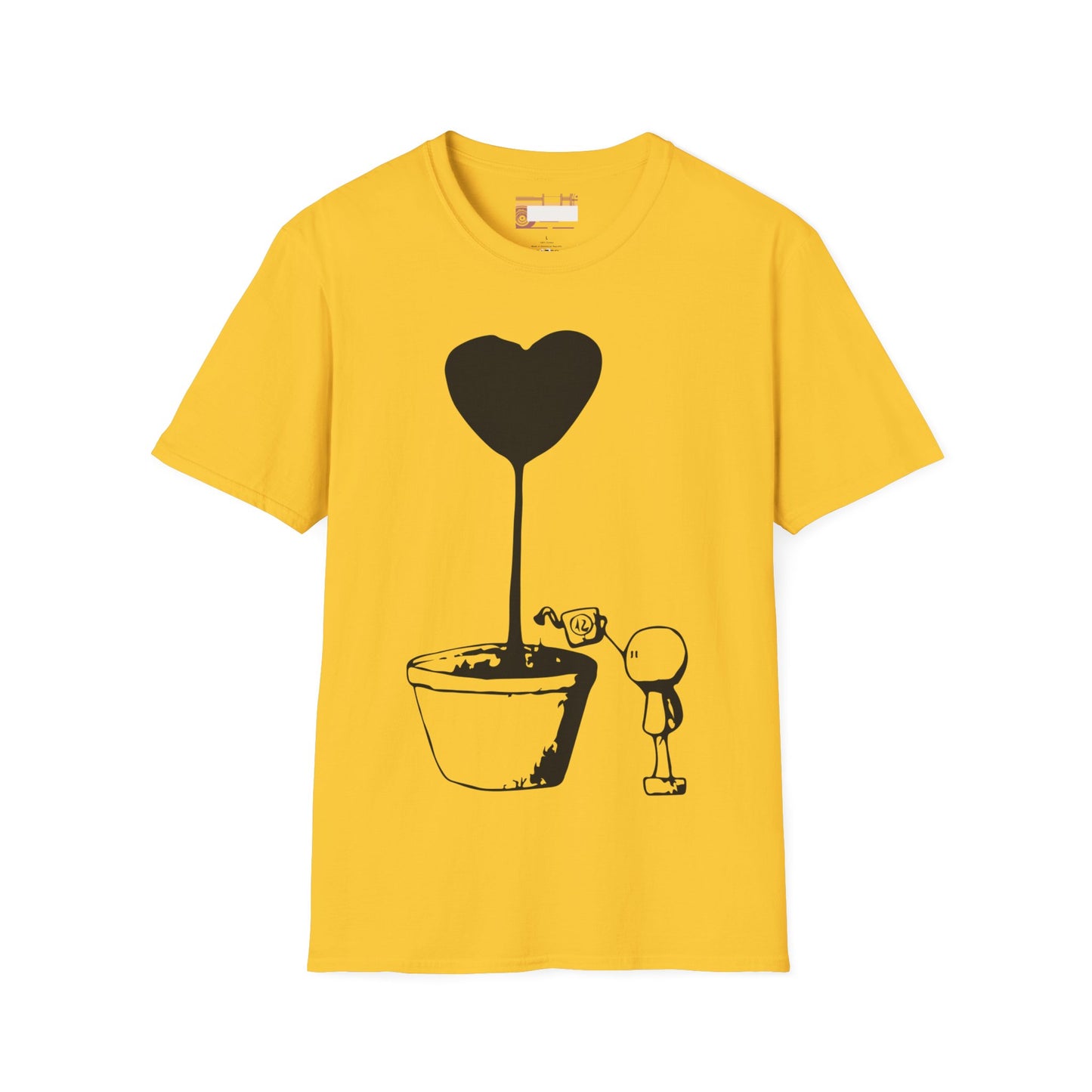 Love Grows Valentines day Lovers Cute Graphic Comfort Unisex T-shirt