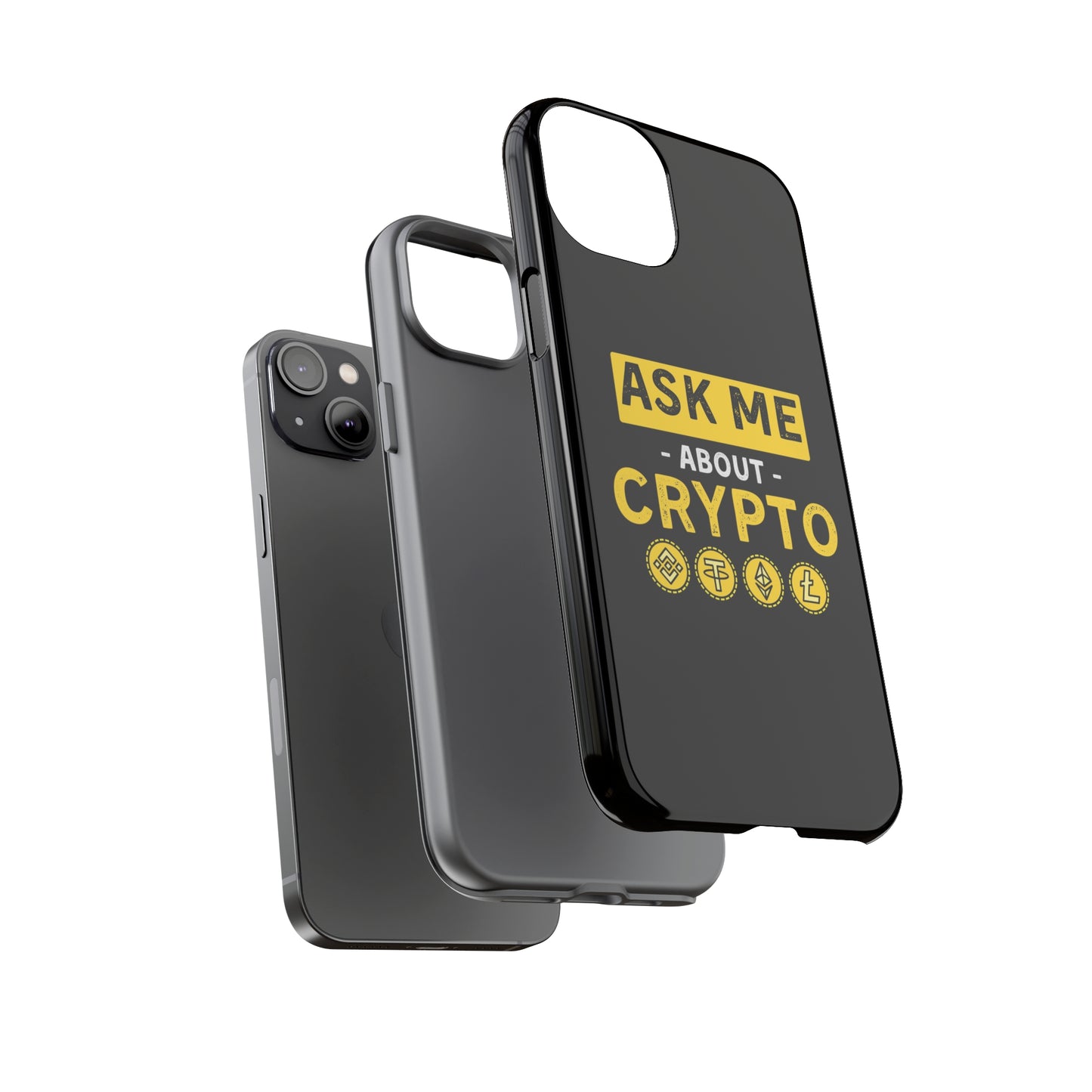 Ask Me About Crypto iPhone Case