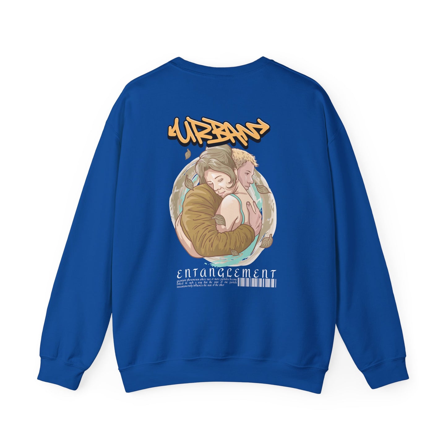 Graphic Designed Minimalist Urban Entanglement Crewneck Sweatshirt