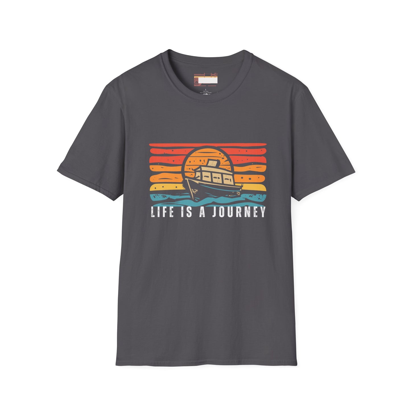 Graphic Retro Vintage Designed Ultimate "Life is A Journey" Comfort Unisex T-shirt